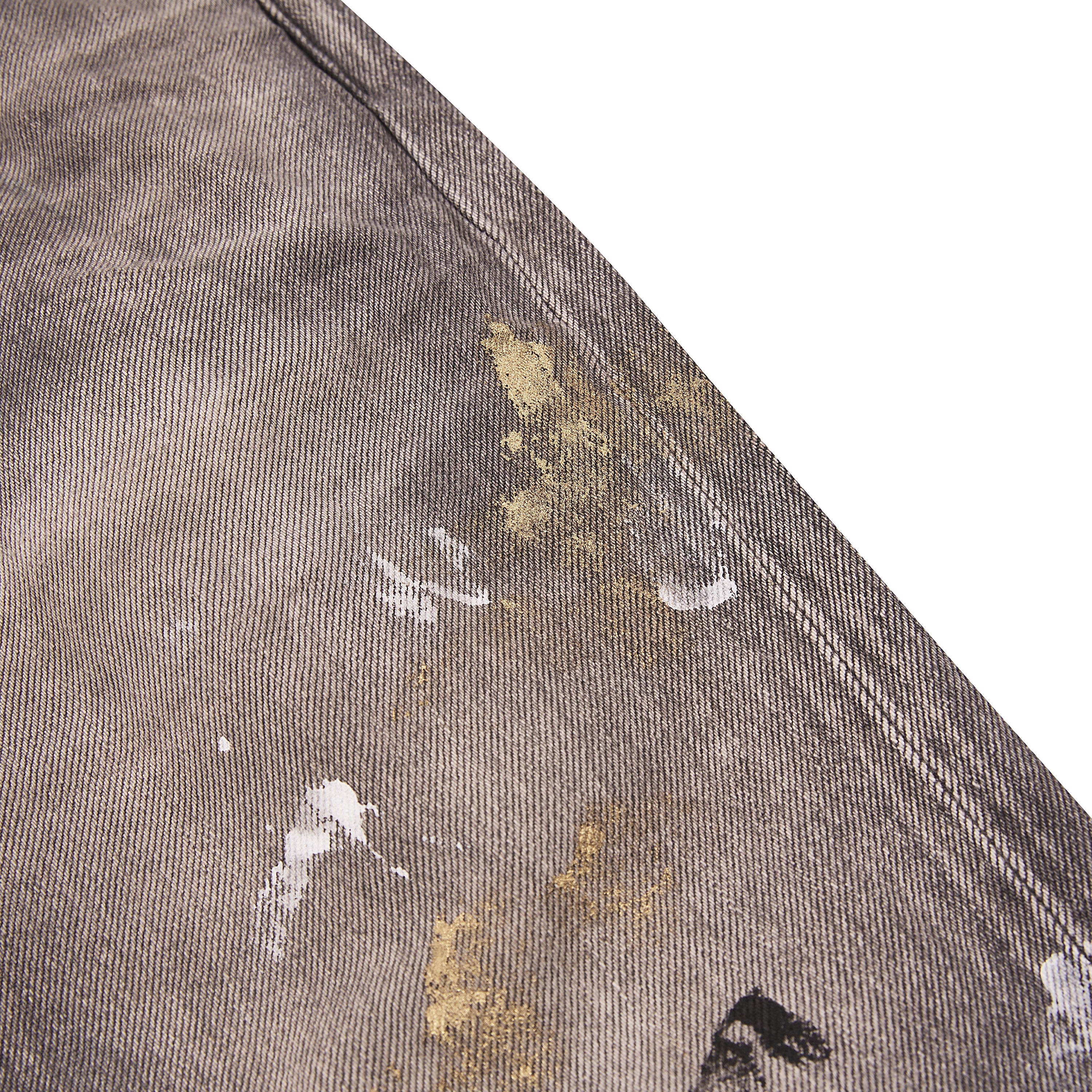 Edo Straight Kuro Peinto Denim | Grey - Image 3