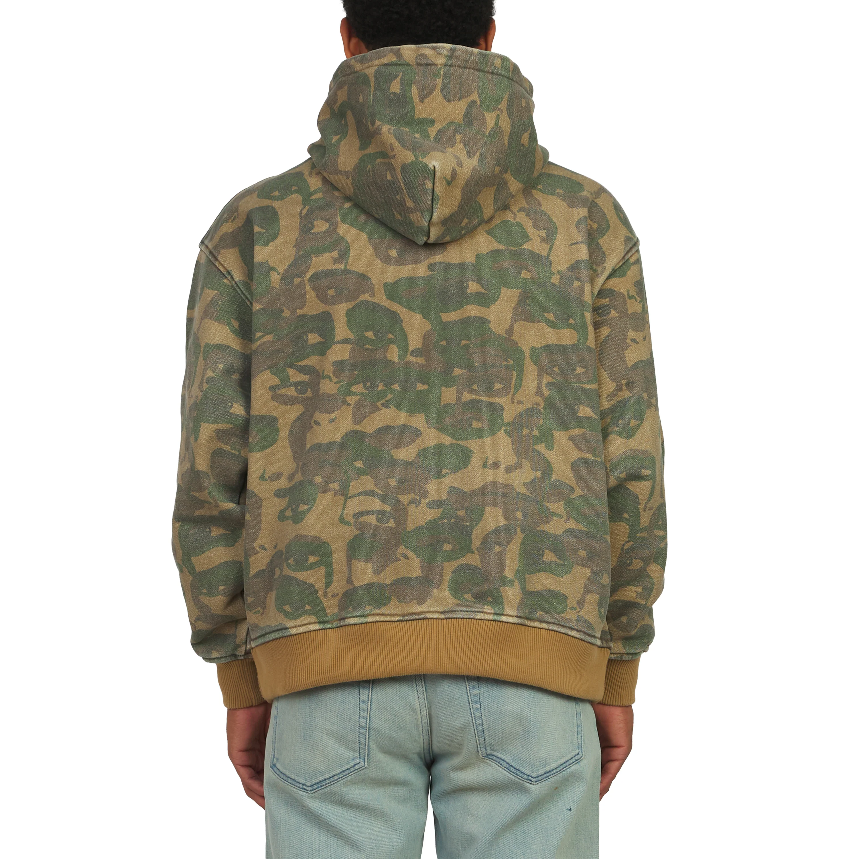 Face Camo Hoodie | Green - Image 4