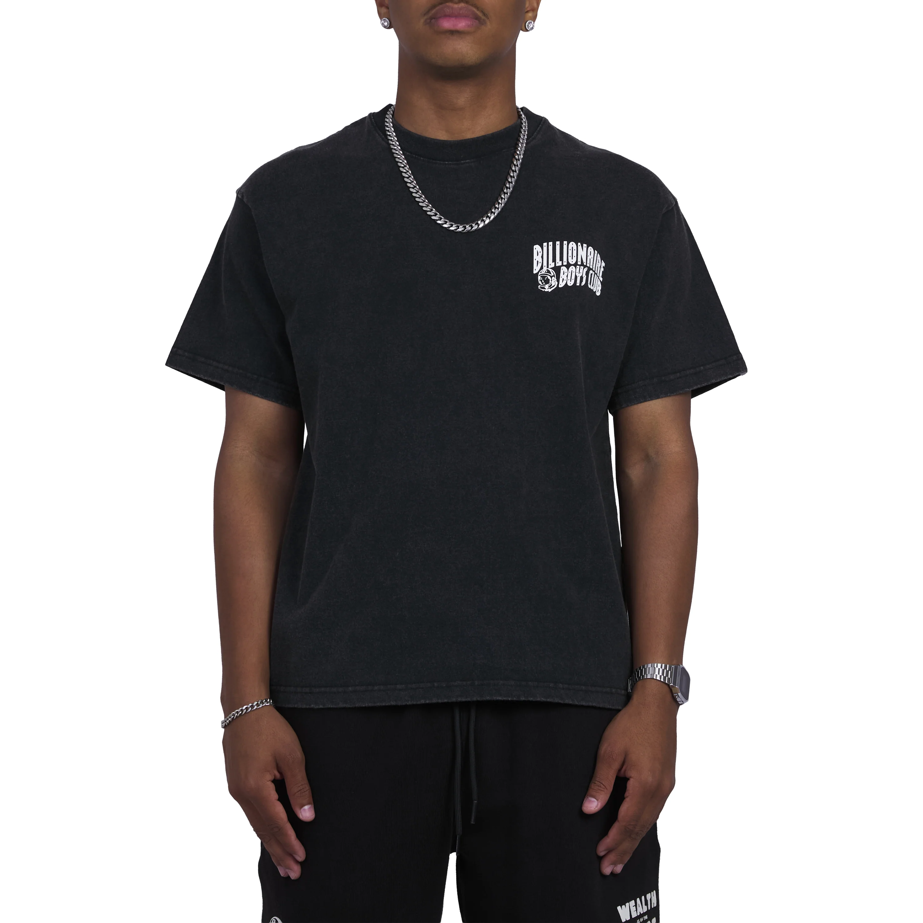 Faded Curve Tee | Black - Image 3