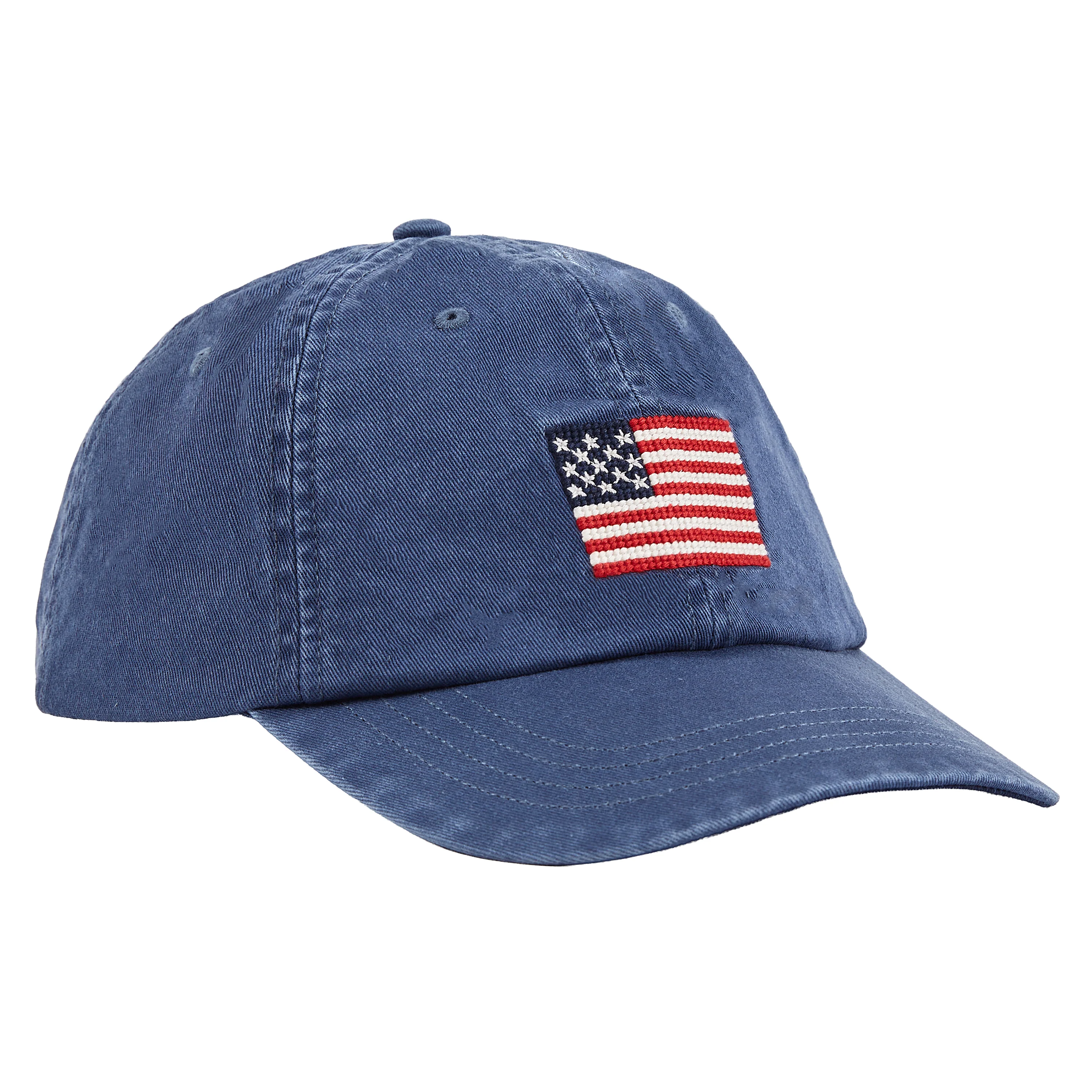 Flag Embroidered Ball Cap | Navy - Image 3