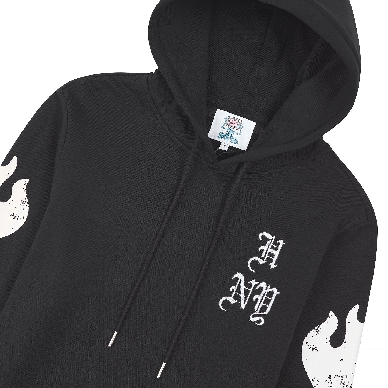 Flames Hoodie | Black - Image 4