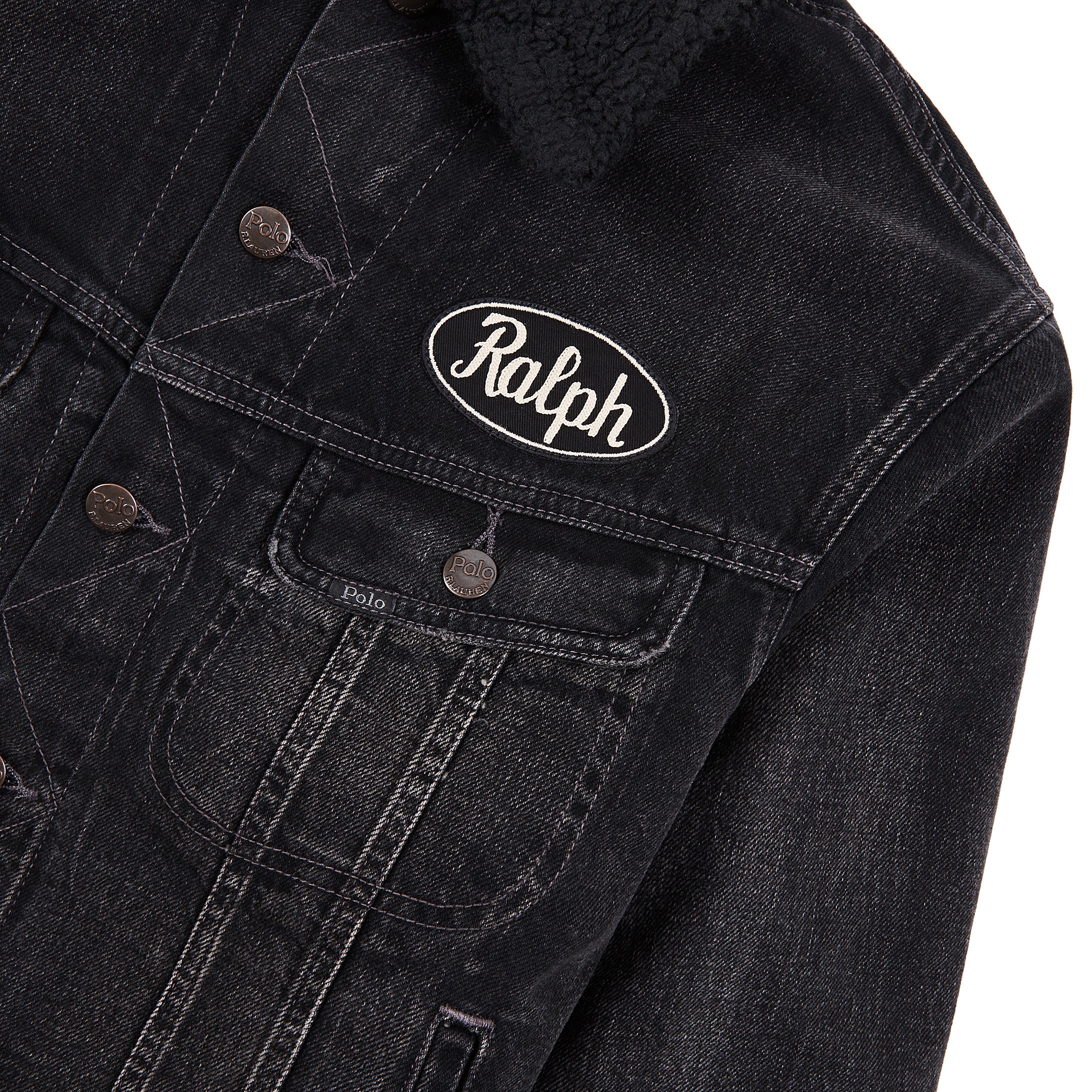 Fleece Lined Trucker Jacket - Image 3