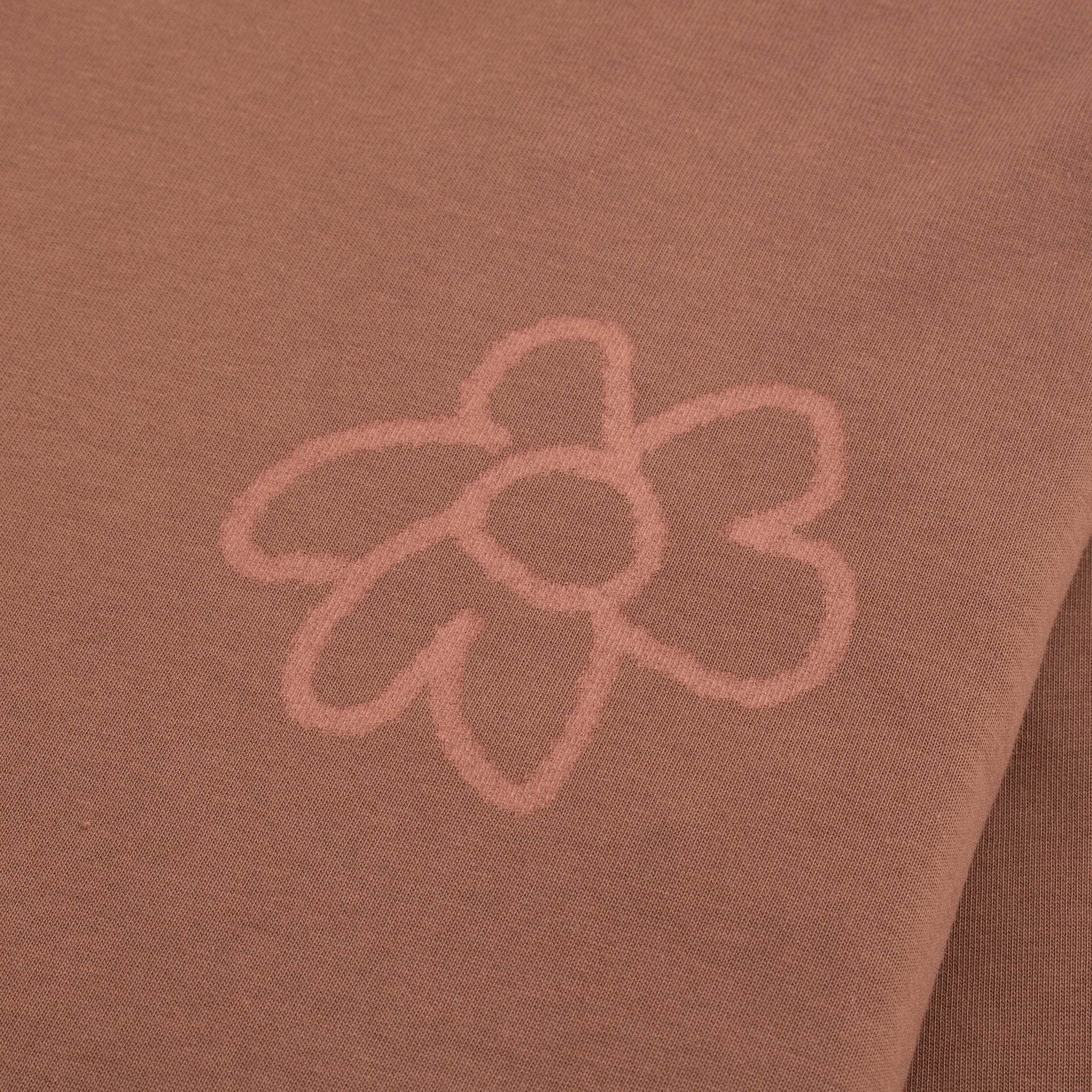 Flower Doodle L/S Tee | Brown - Image 3