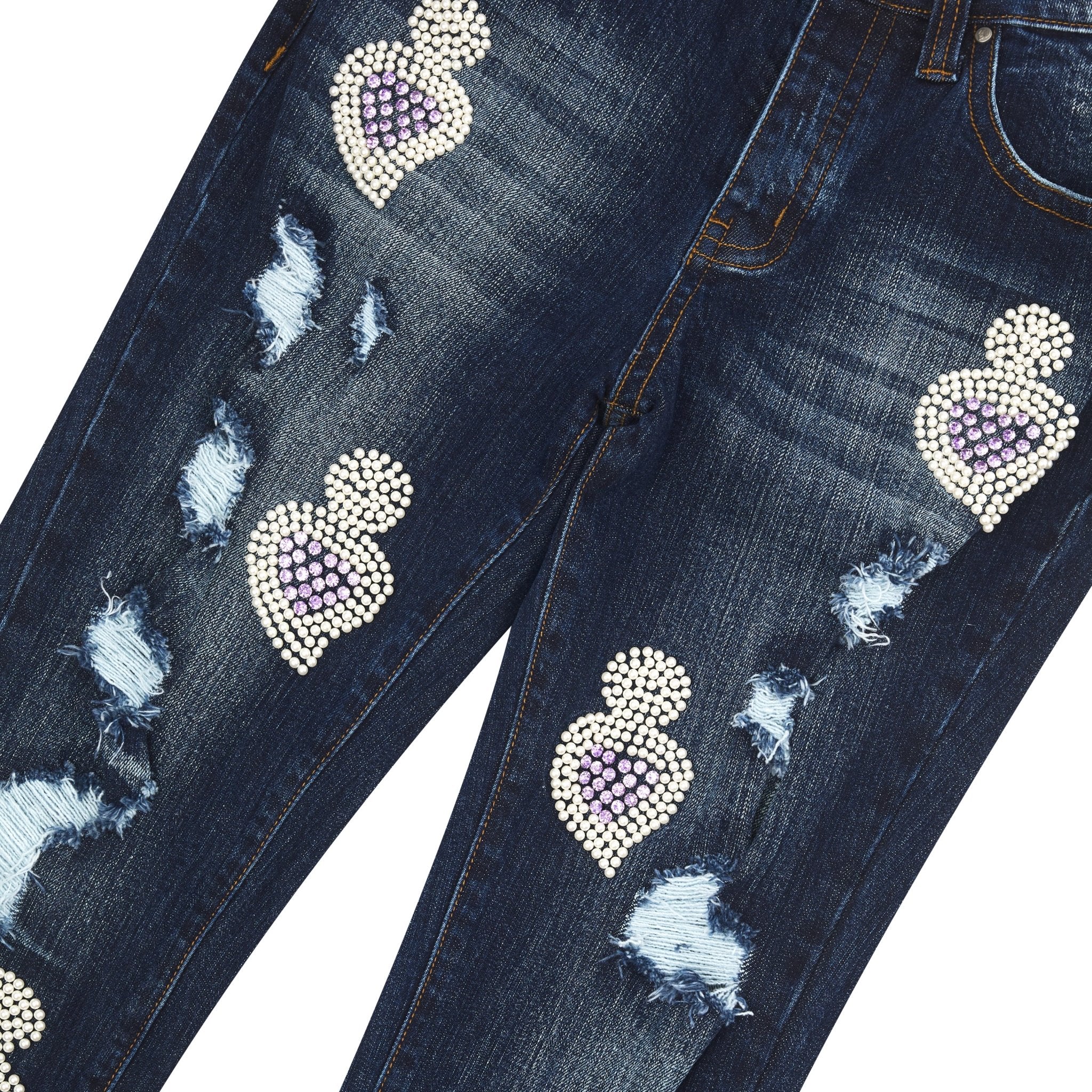 Fumi Diamond Denim | Dark Wash/Purple - Image 2