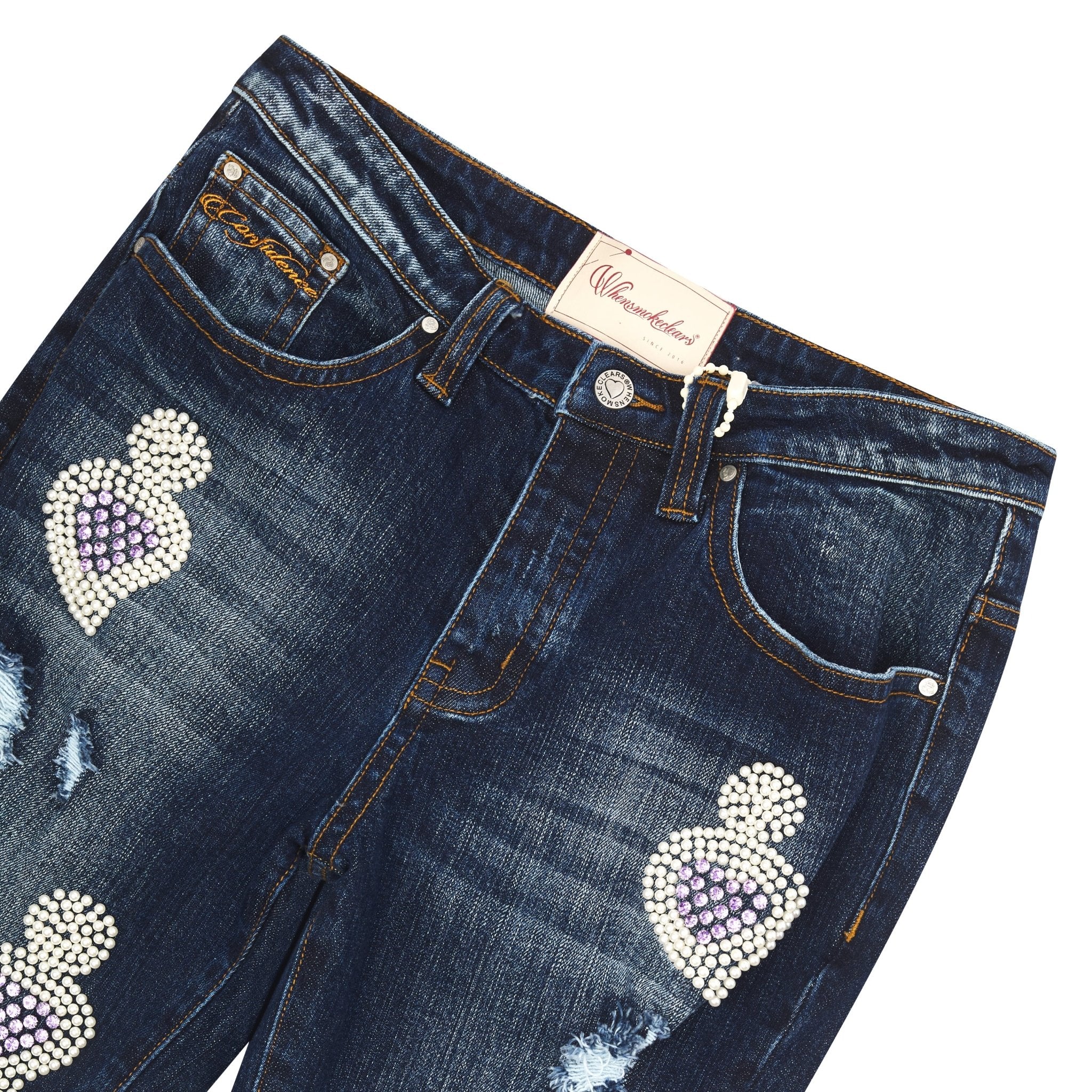 Fumi Diamond Denim | Dark Wash/Purple - Image 3