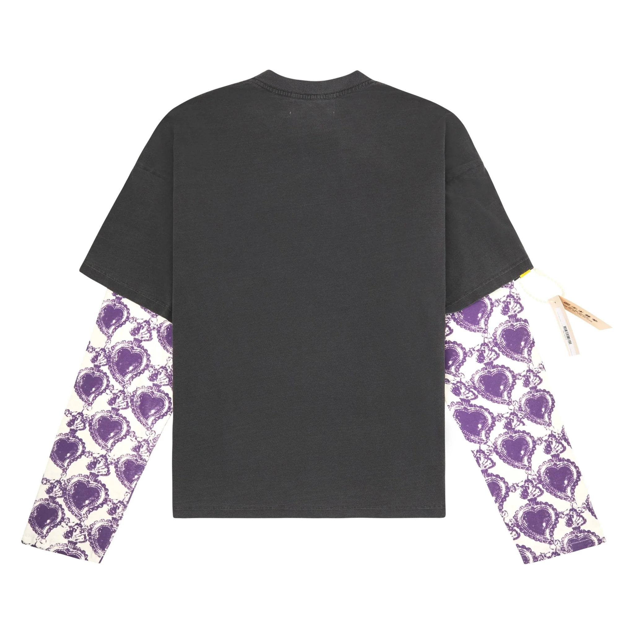 Fumi Script Double Tee | Black/Purple - Image 2