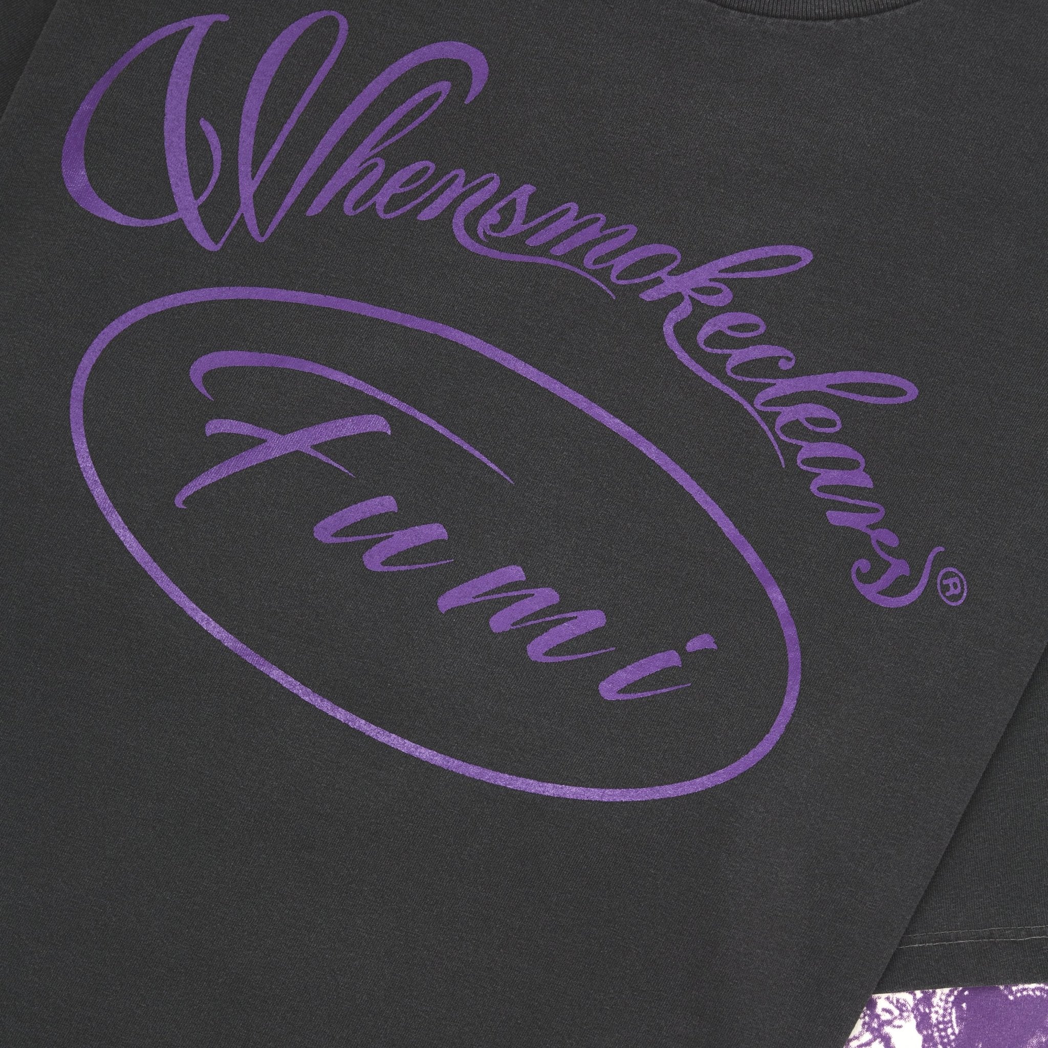 Fumi Script Double Tee | Black/Purple - Image 4