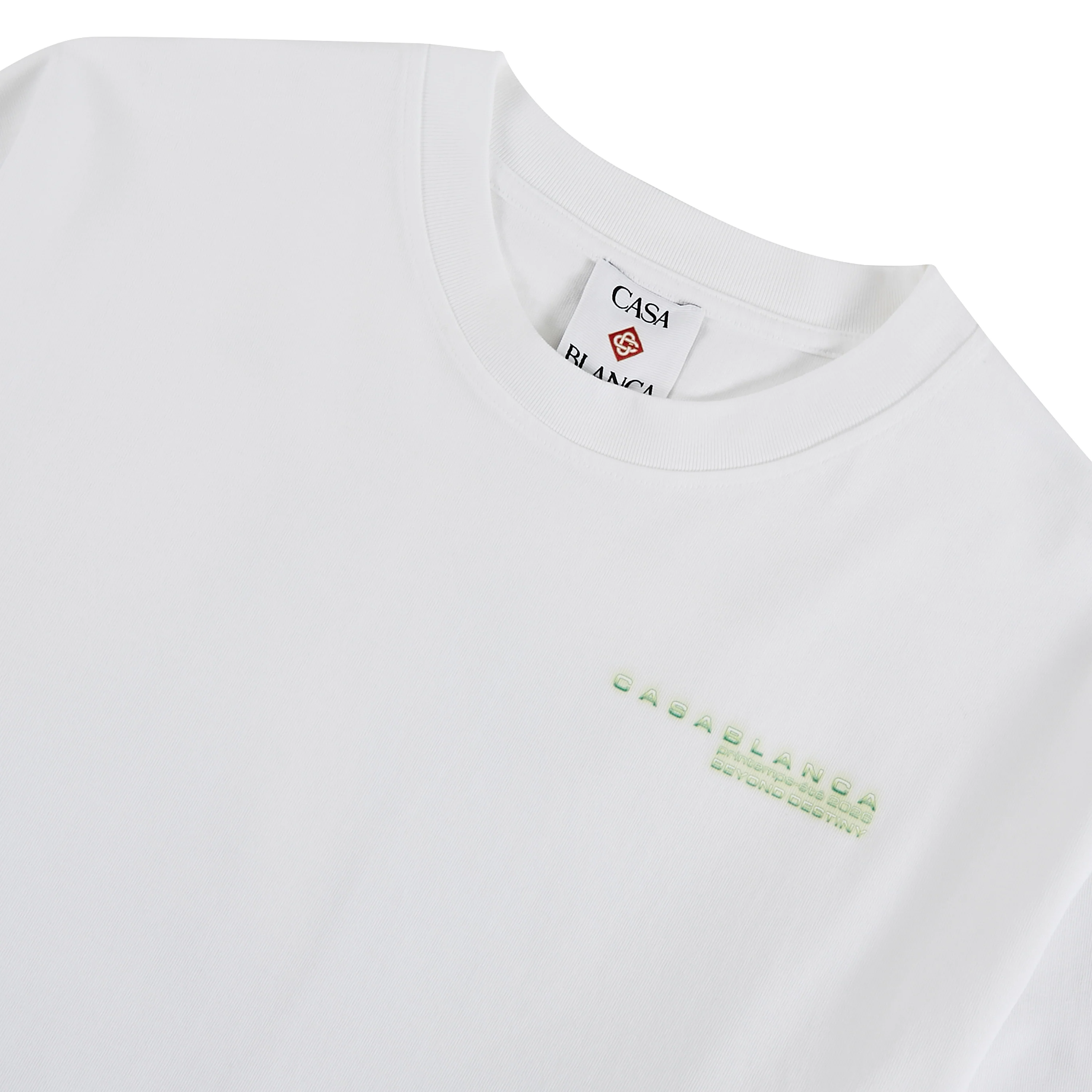 Glitch Orchid L/S Tee | White - Image 3