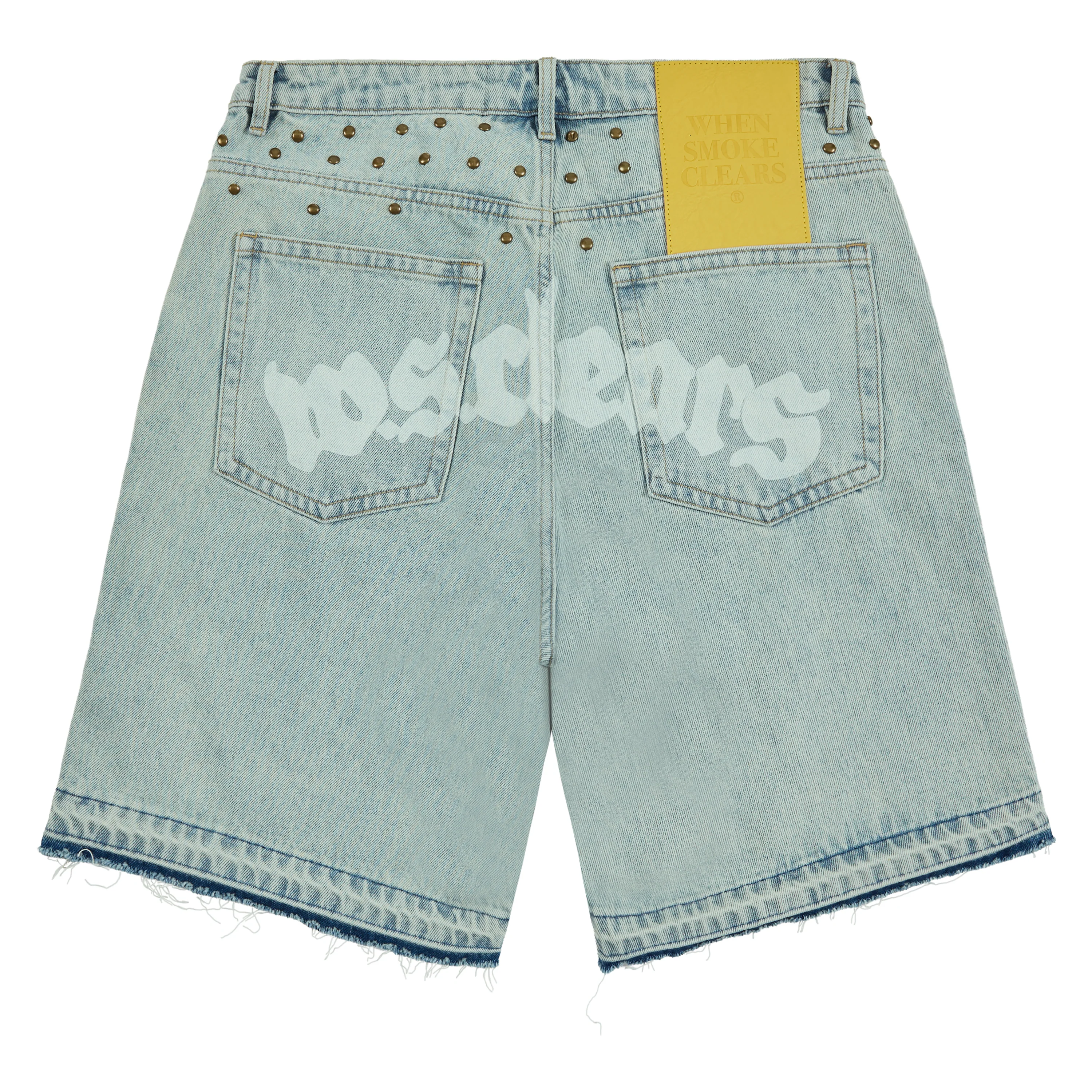 Half star Denim Short | Acid White/White - Image 5