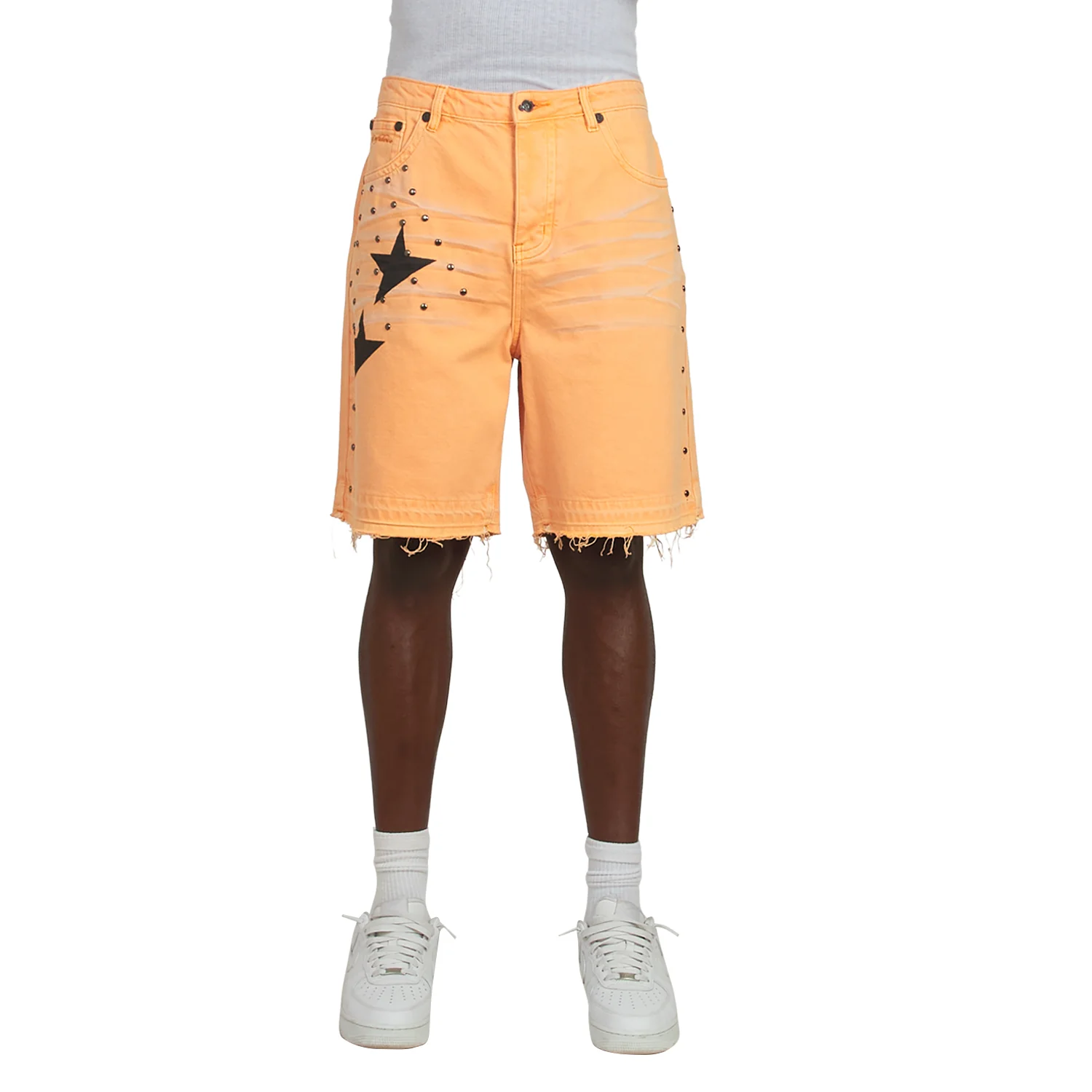 Halfstar Denim Short | Mellow Orange/Black - Image 3
