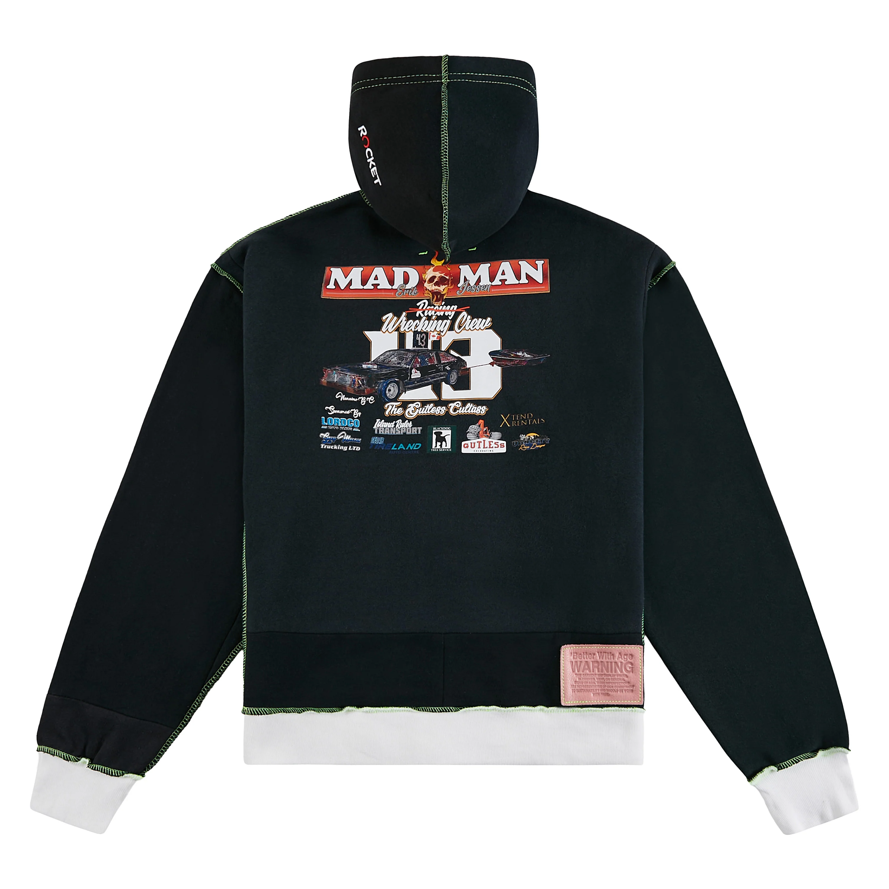 Halifax Reconstructed Full-Zip Hoodie | Mad Man XL - Image 2