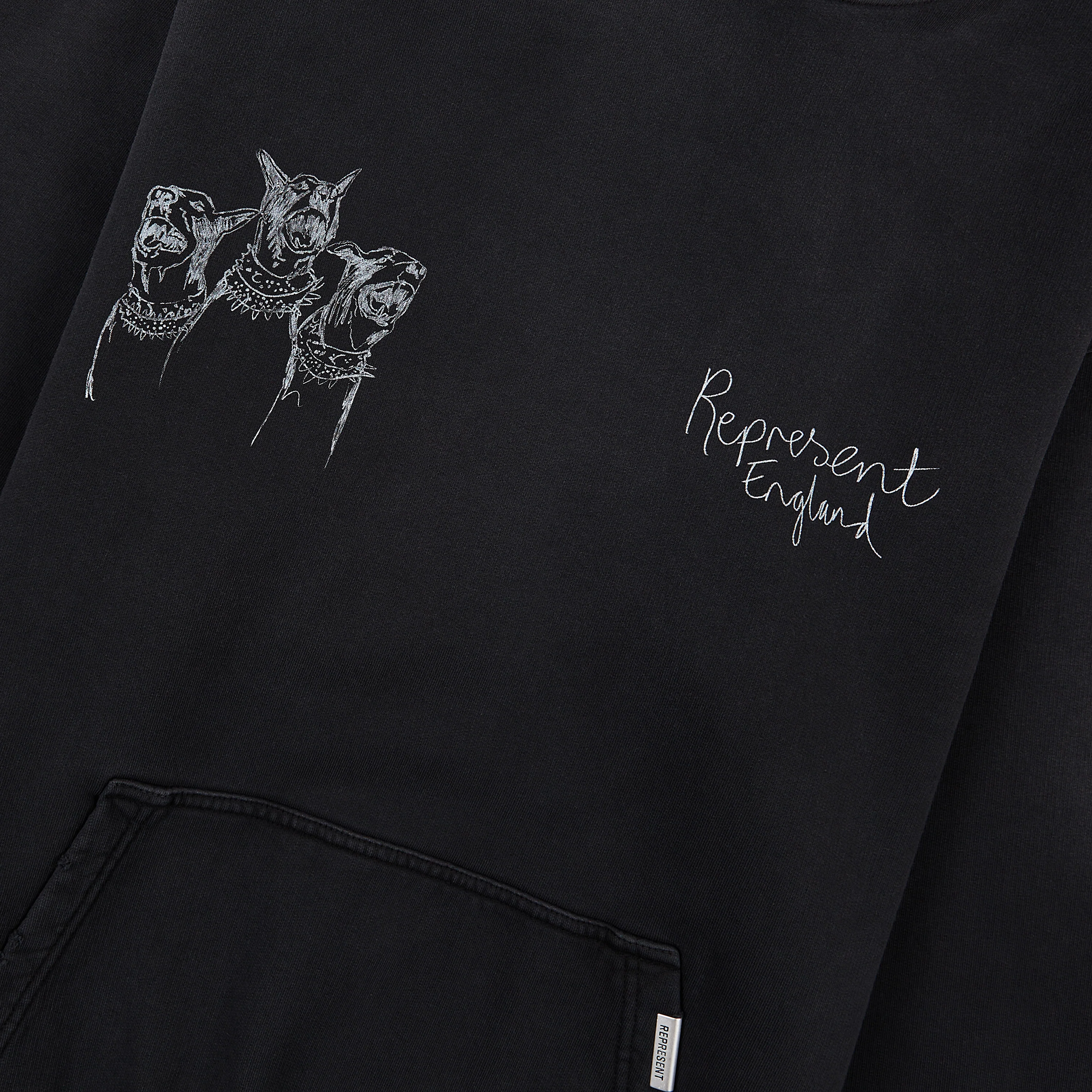 Hand Drawn Thoroughbred Dogs Hoodie - Image 3