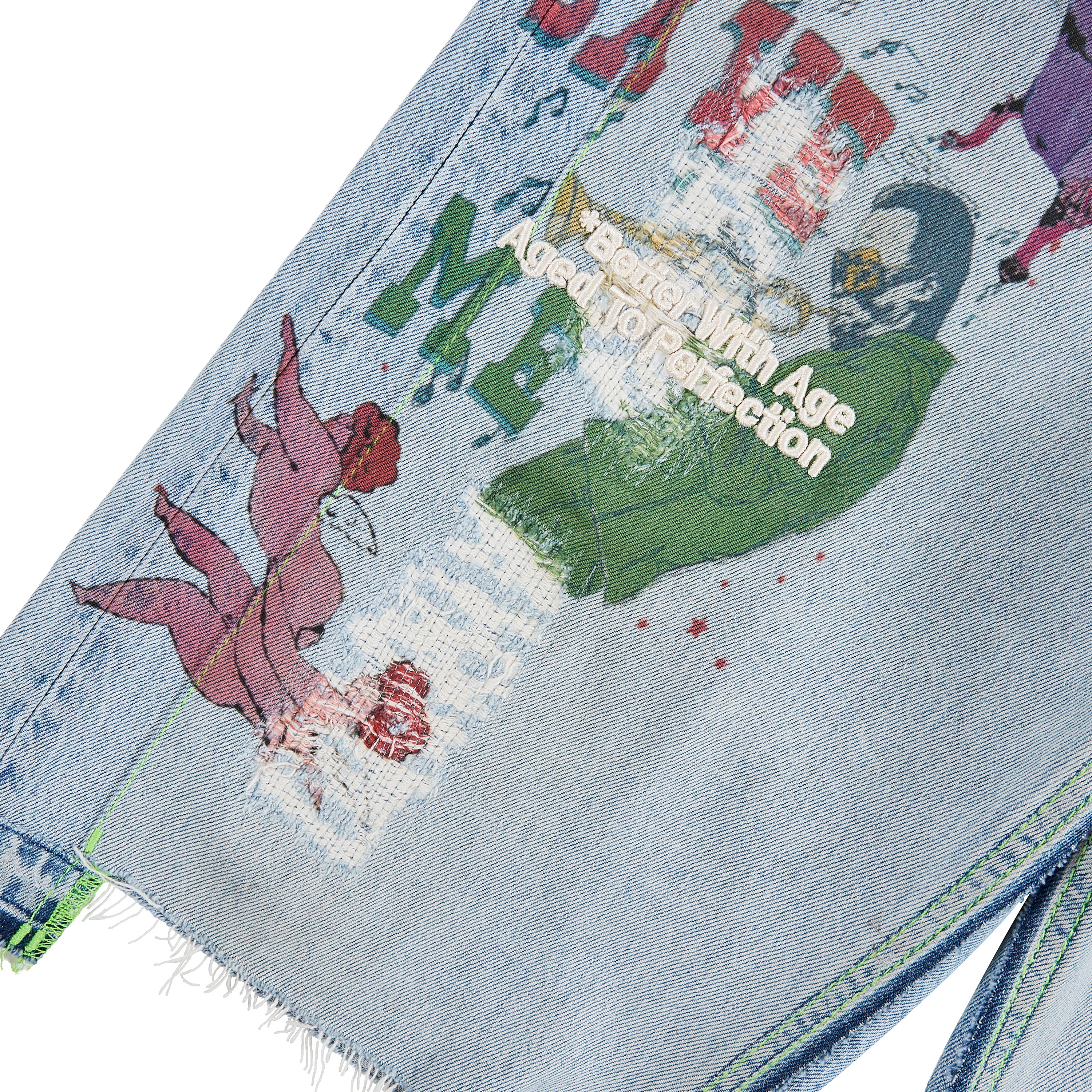 Harrison Triple-Wide Denim Short | Light Distressed - Image 5