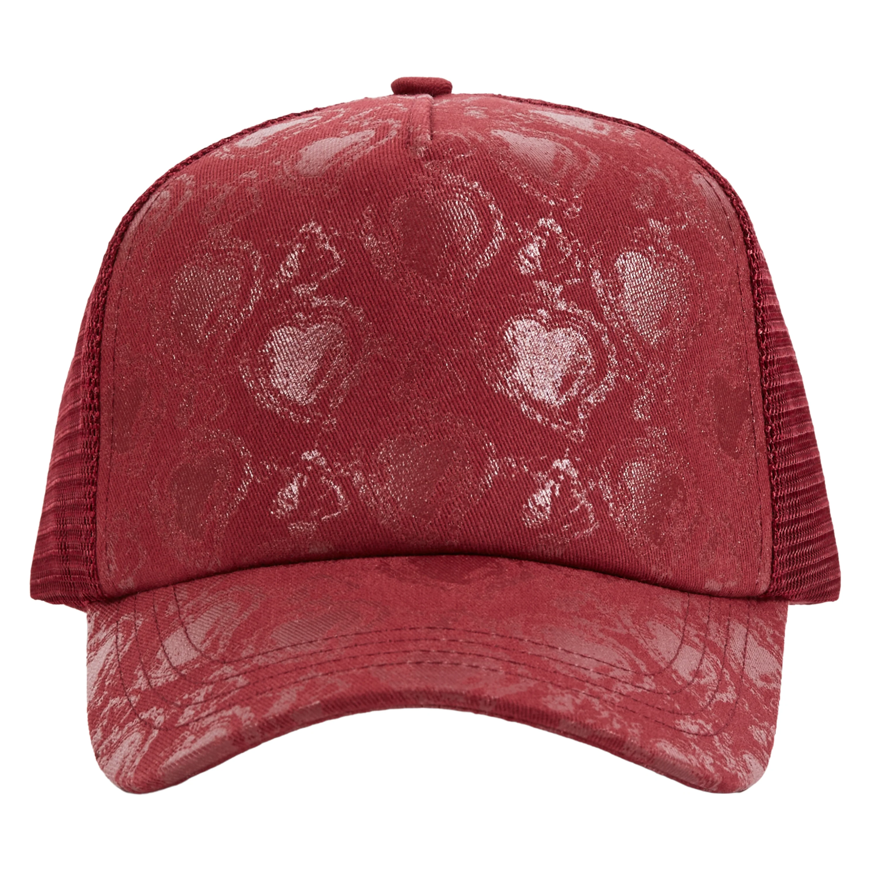 Heart Trucker Hat | Burgundy