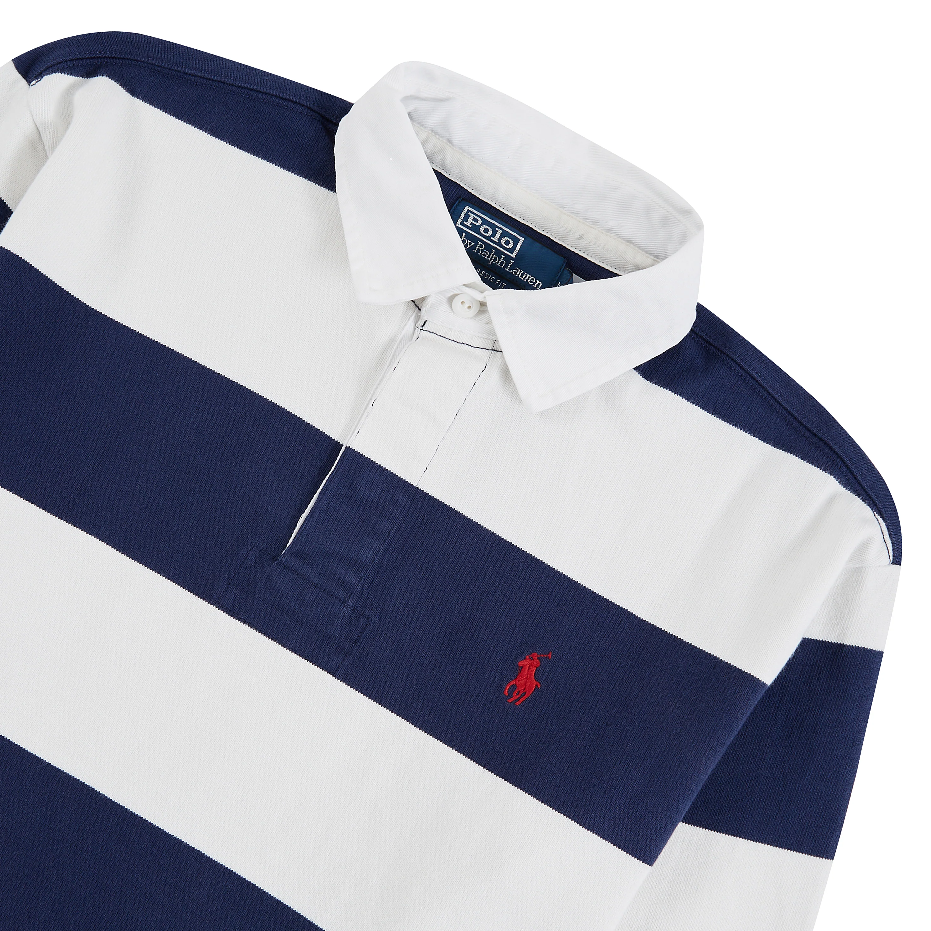 Iconic Rugby Shirt | Dark Cobalt/White - Image 5
