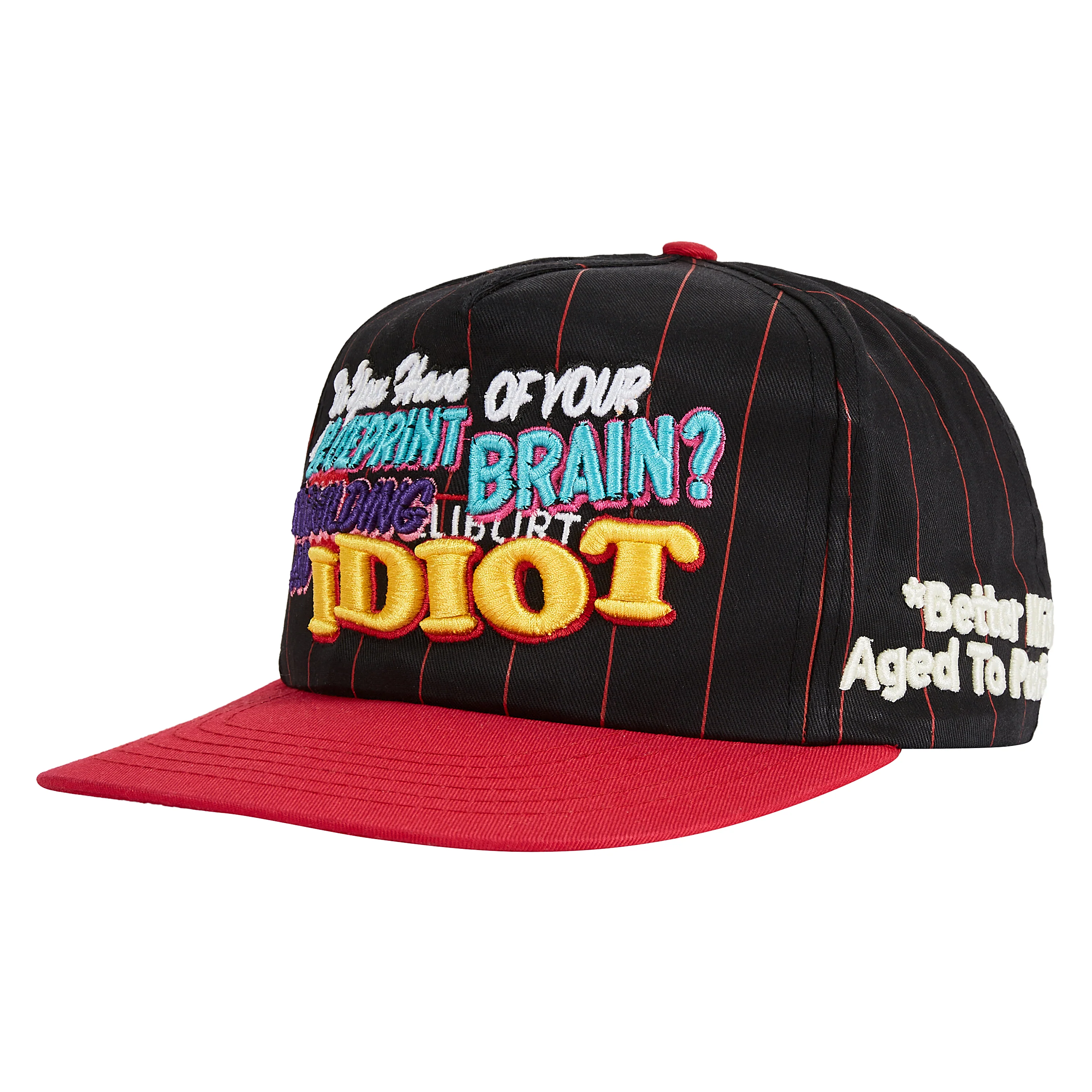 Idiotic Vintage Hat | Black Pintstripe - Image 2