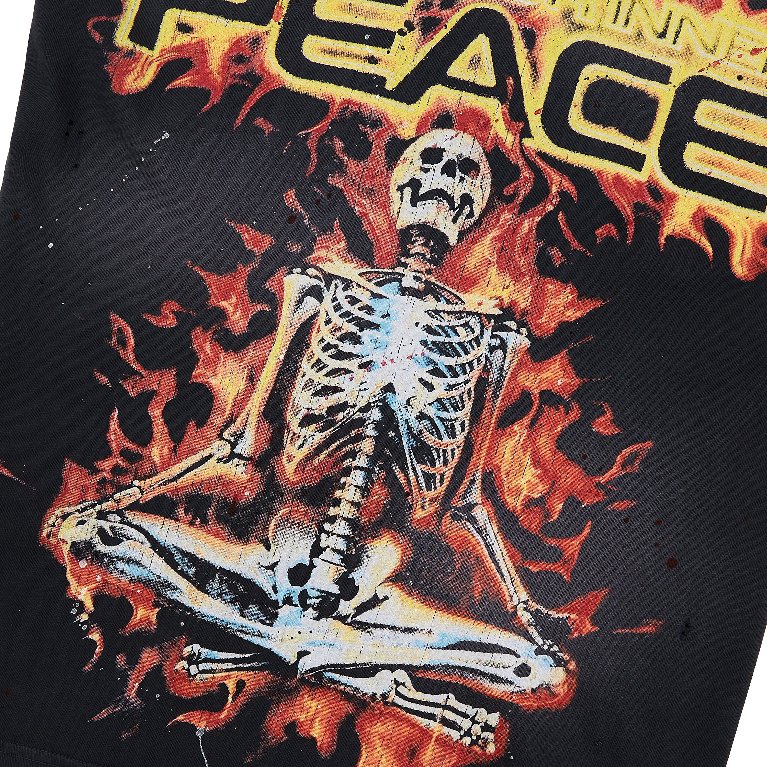 Inner Peace Skeleton Sleeveless Tee | Black - Image 5