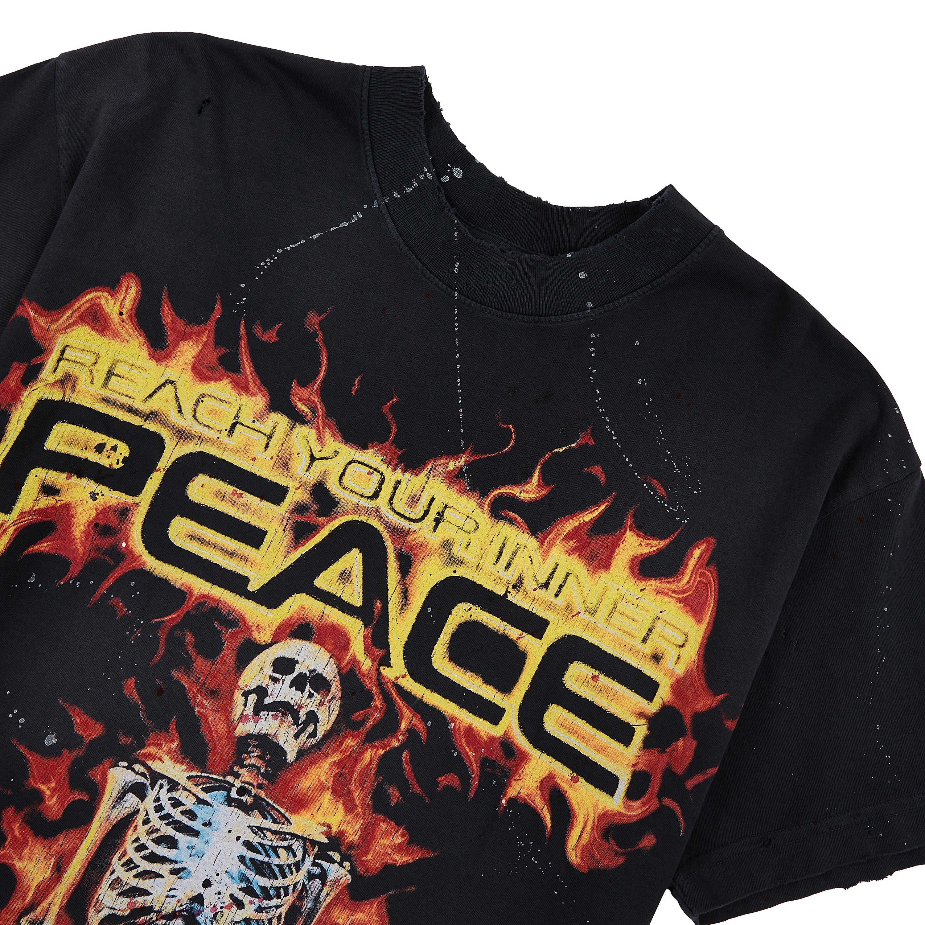 Inner Peace Skeleton Tee | Black - Image 3