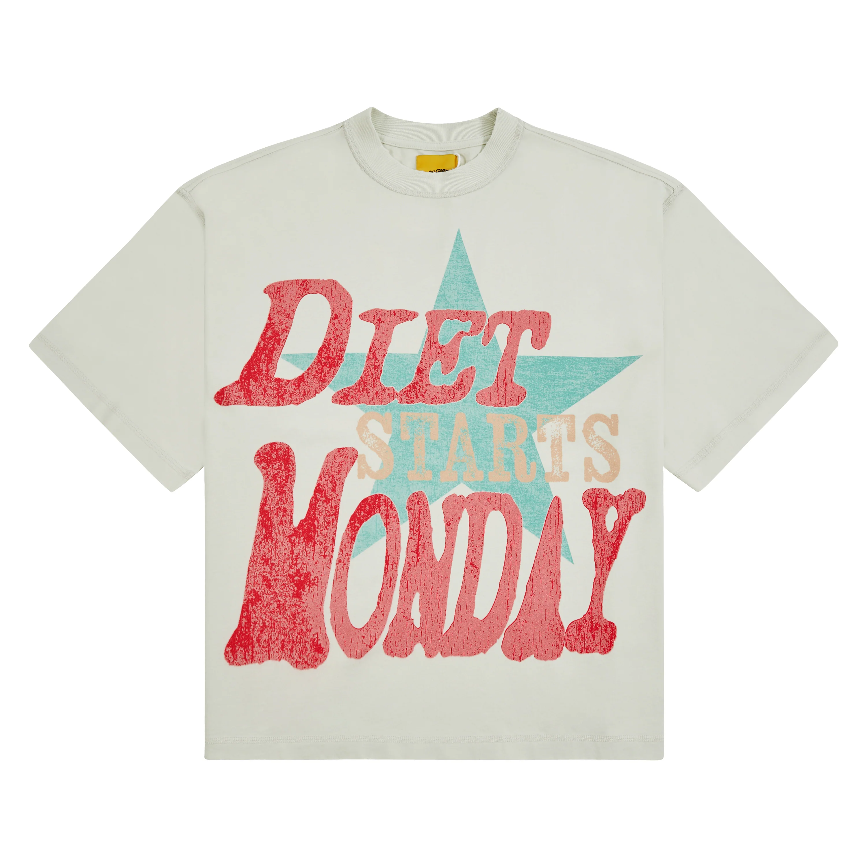 Jumbo Star Tee | Antique White