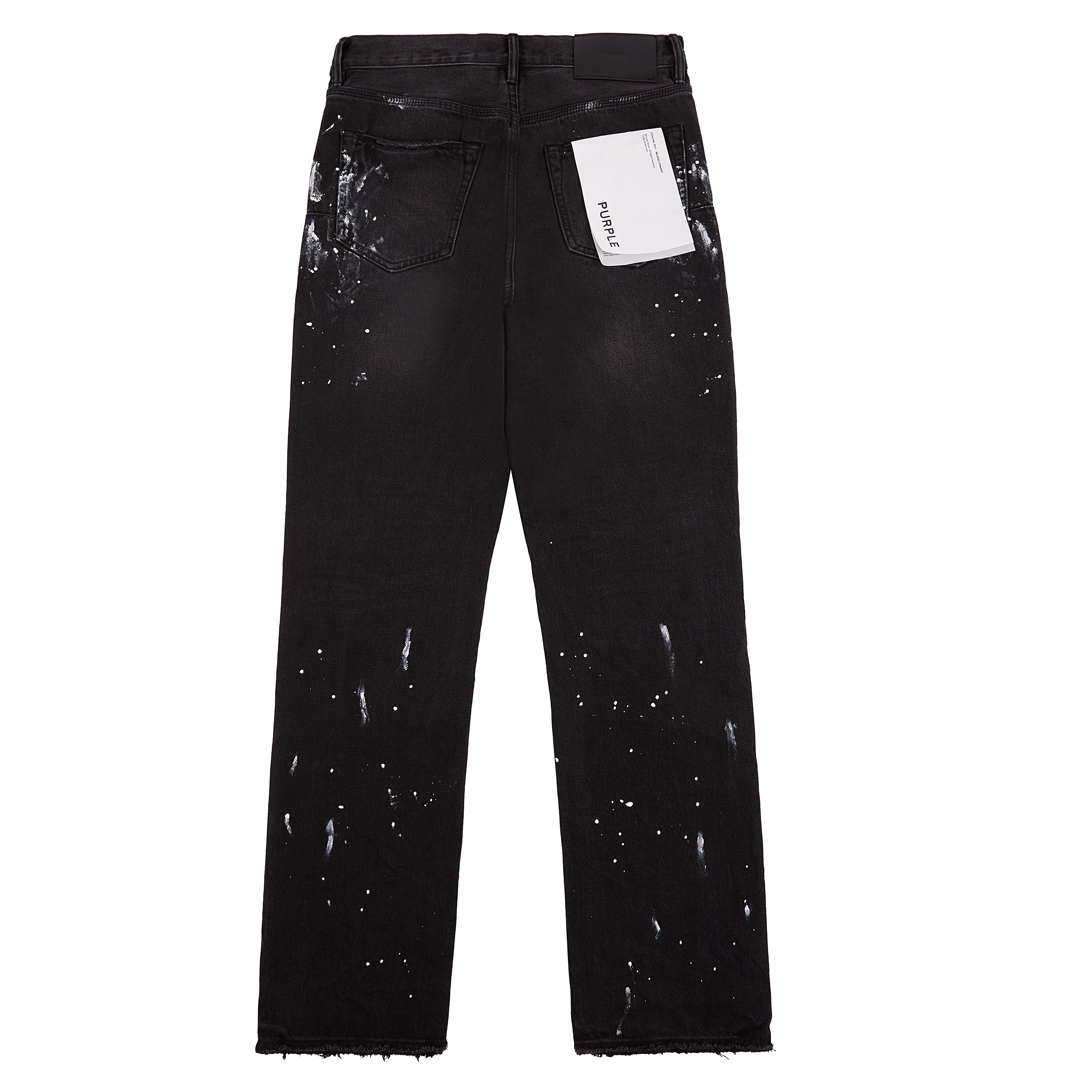 Knee Slit Paint Splatters Denim - Image 5