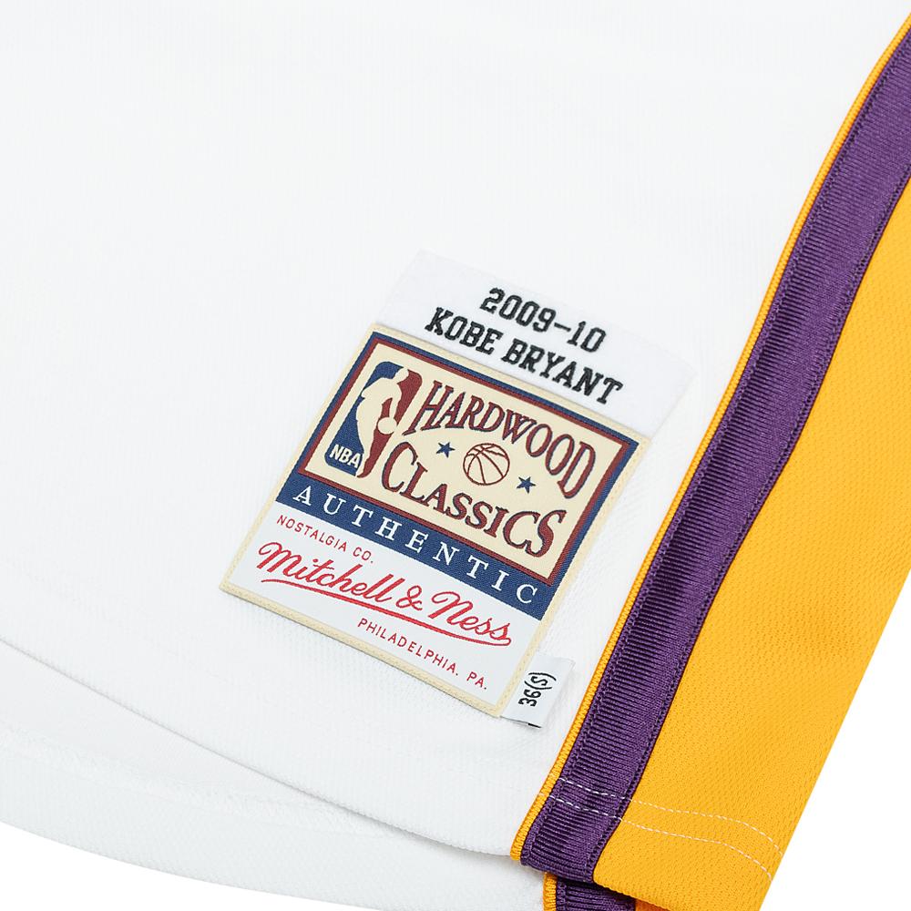 Kobe Bryant 09/10 Auth LA Lakers Jersey | White - Image 4