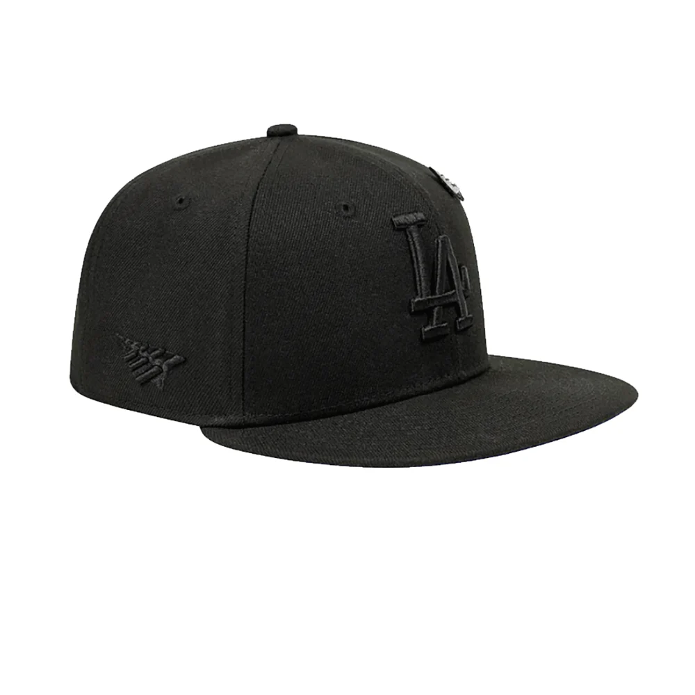LA Dodgers X Paper Planes Blackout Snapback Hat - Image 3