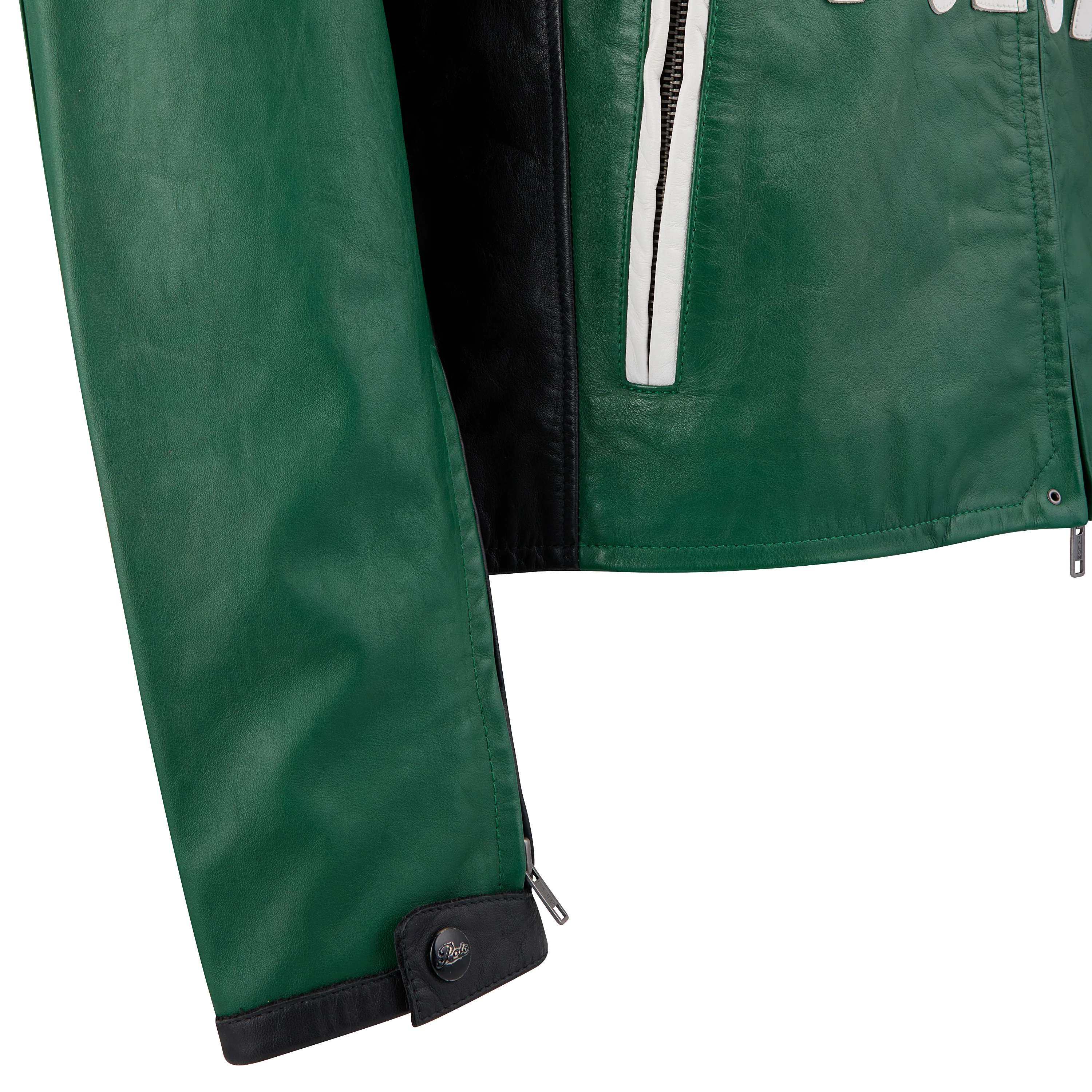 Leather Cafe Racer Jacket - Image 6
