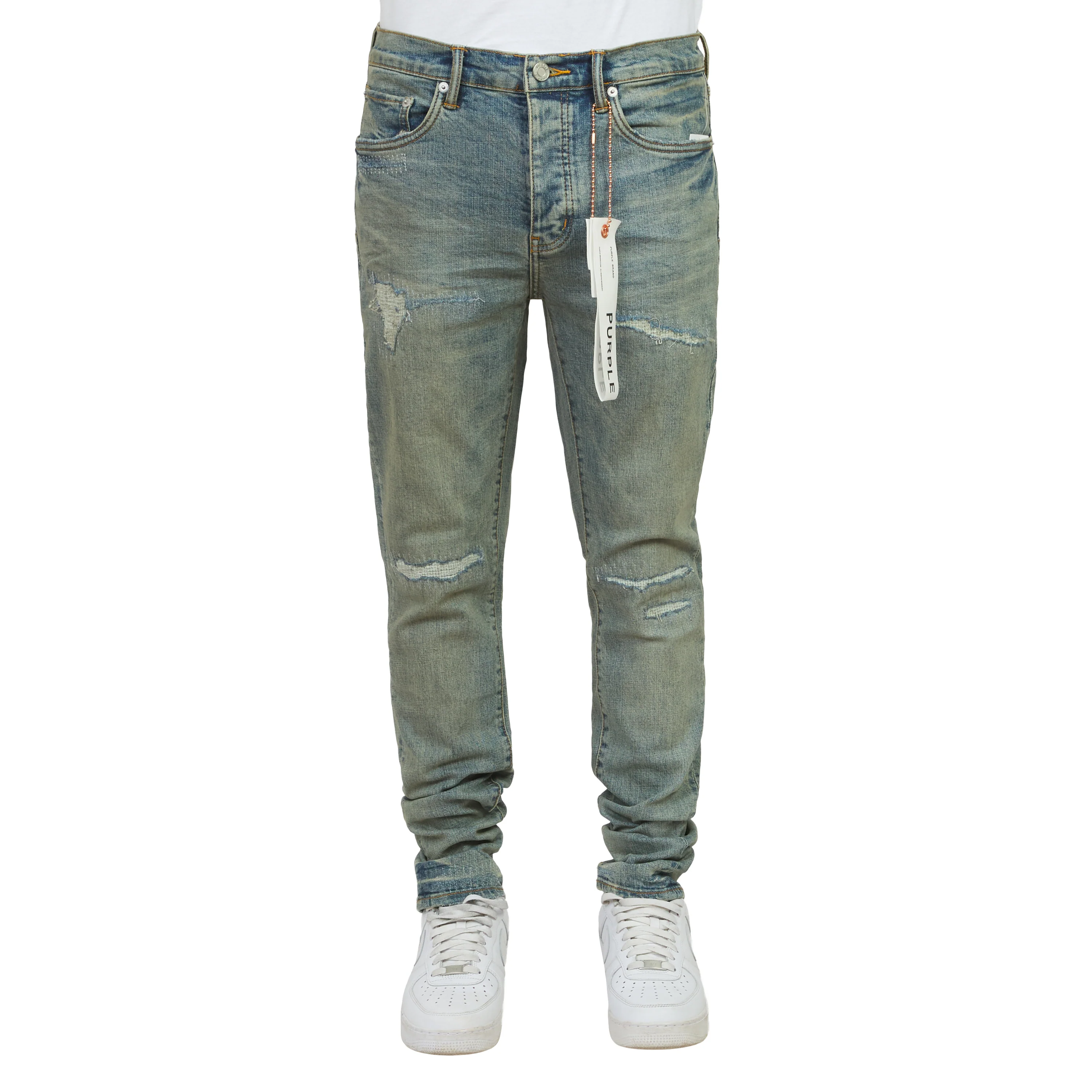 Light Blue Vintage Repair Denim - Image 3