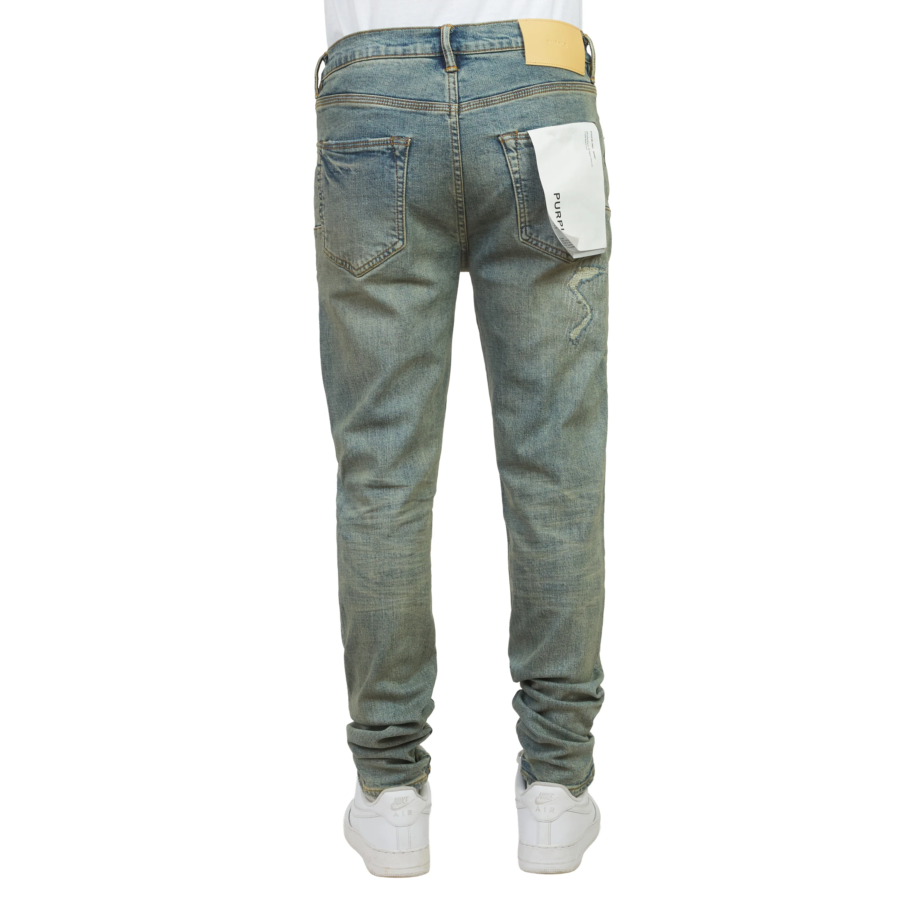 Light Blue Vintage Repair Denim - Image 4