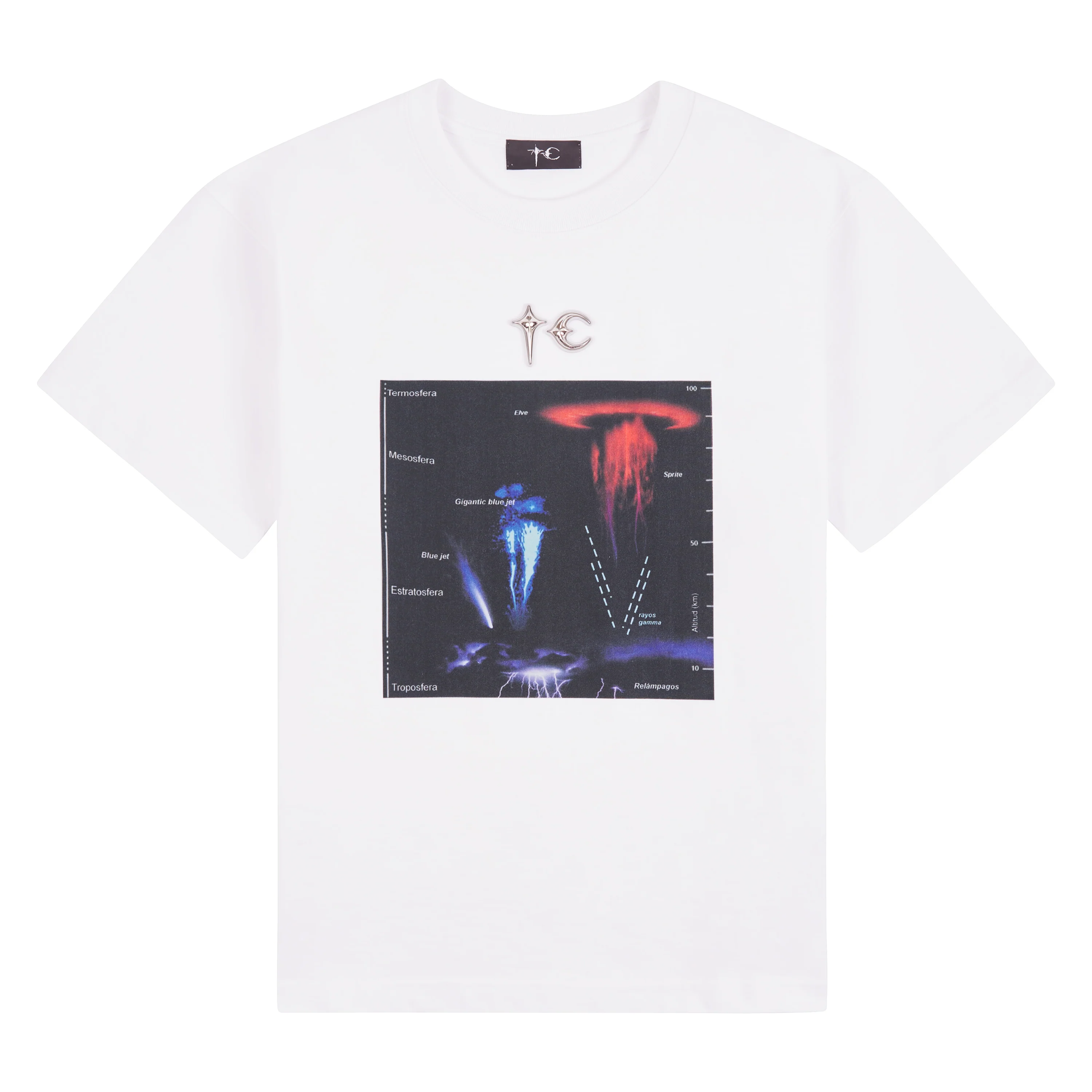 Lightning Hierachy Tee | White