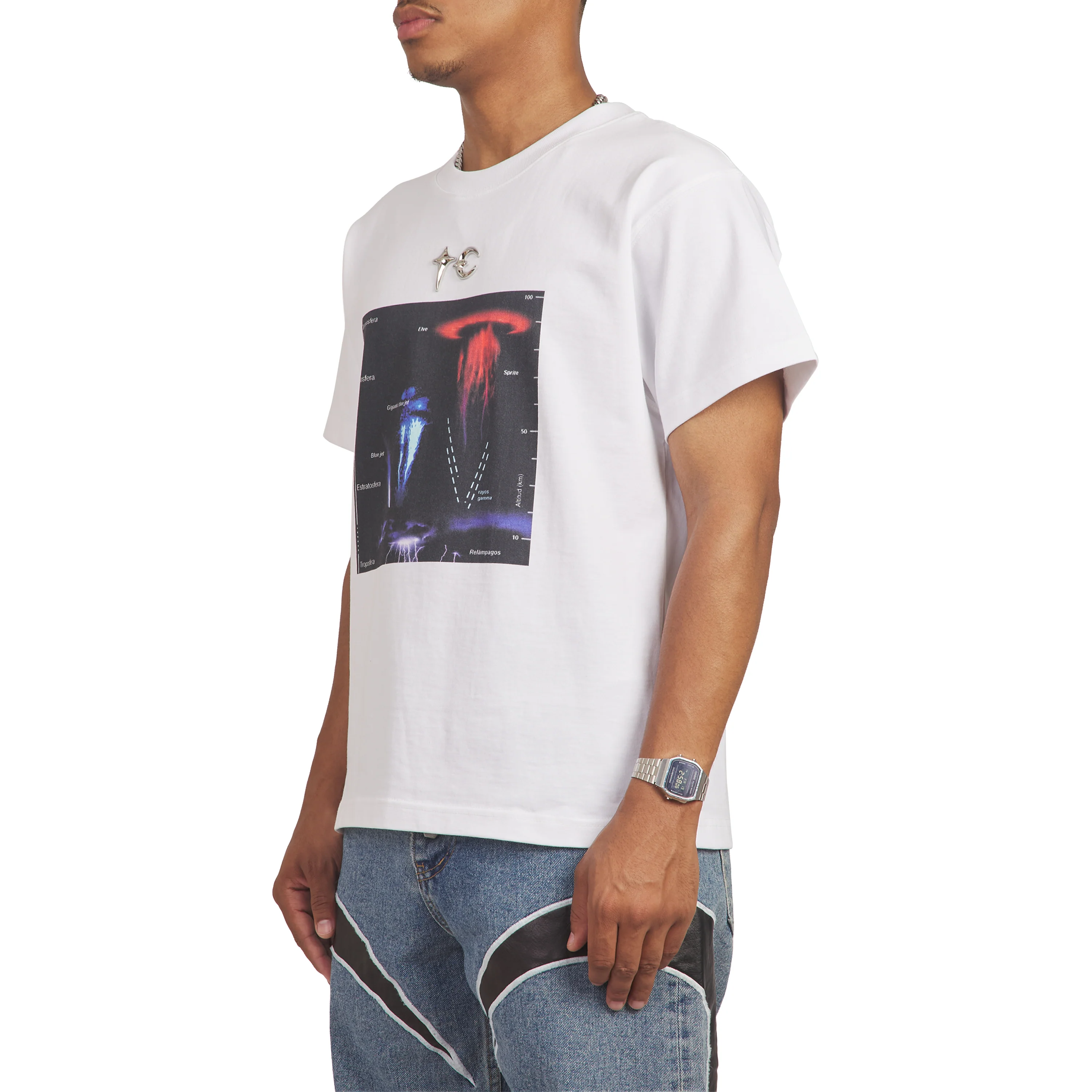Lightning Hierachy Tee | White - Image 2