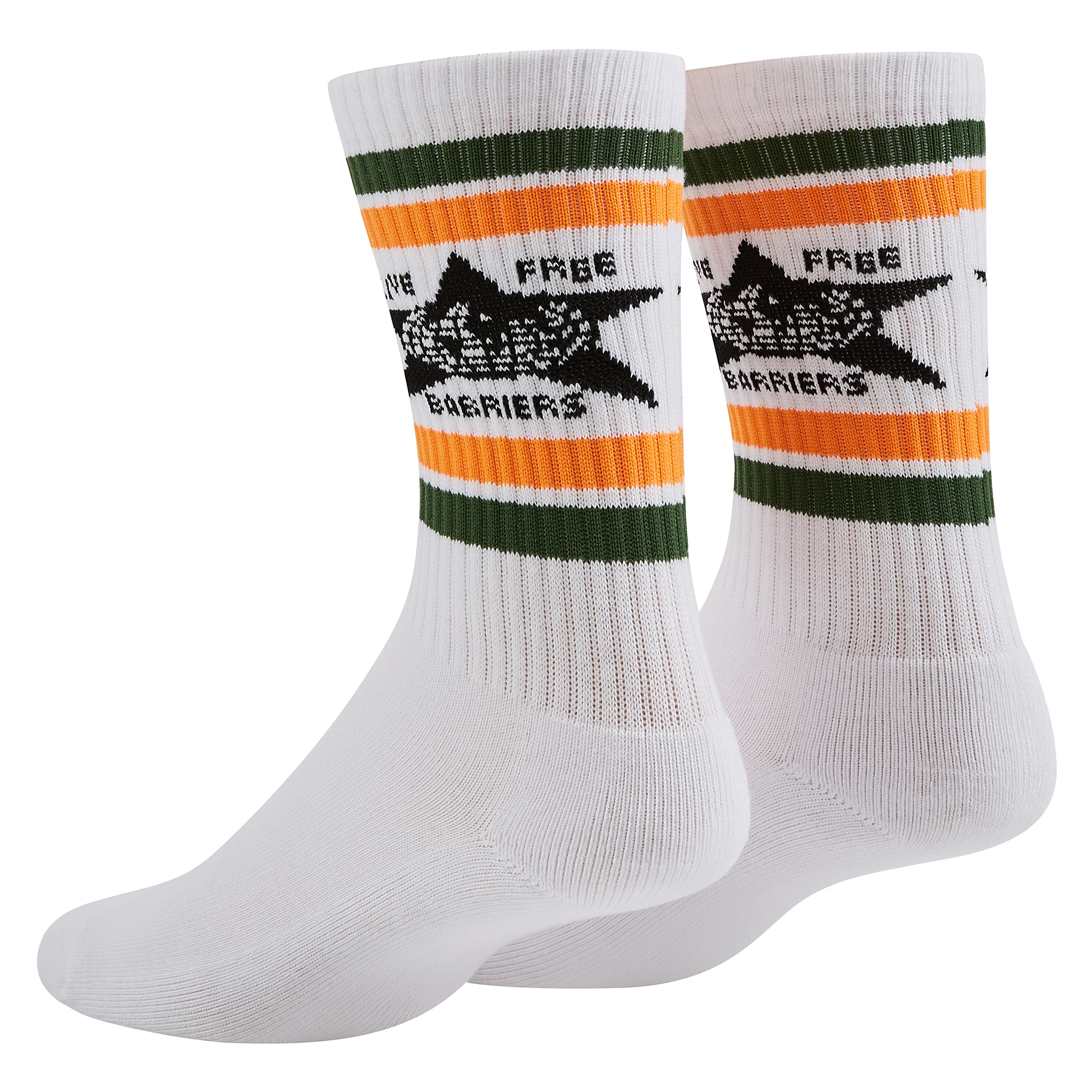 Logo Sock | Brown/Orange Stripes - Image 3
