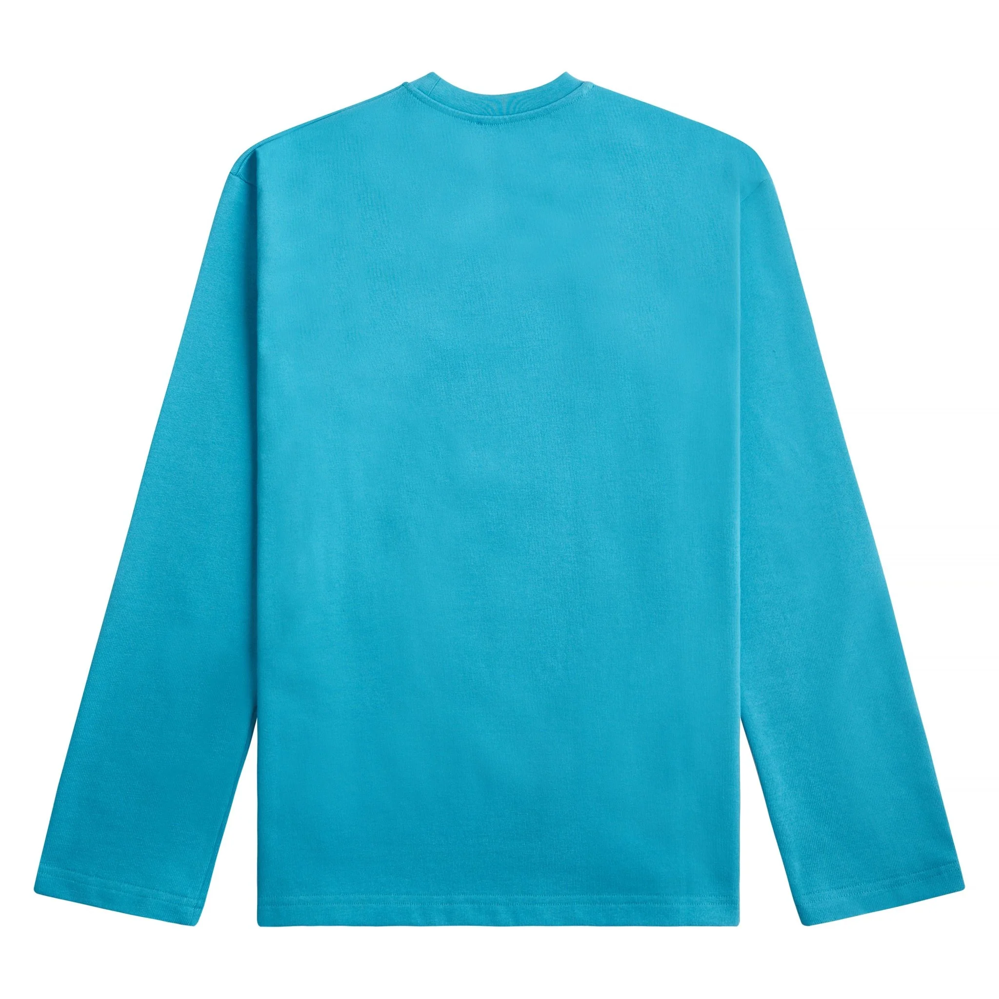 Long Sleeve Logo Tee | Turquoise - Image 4
