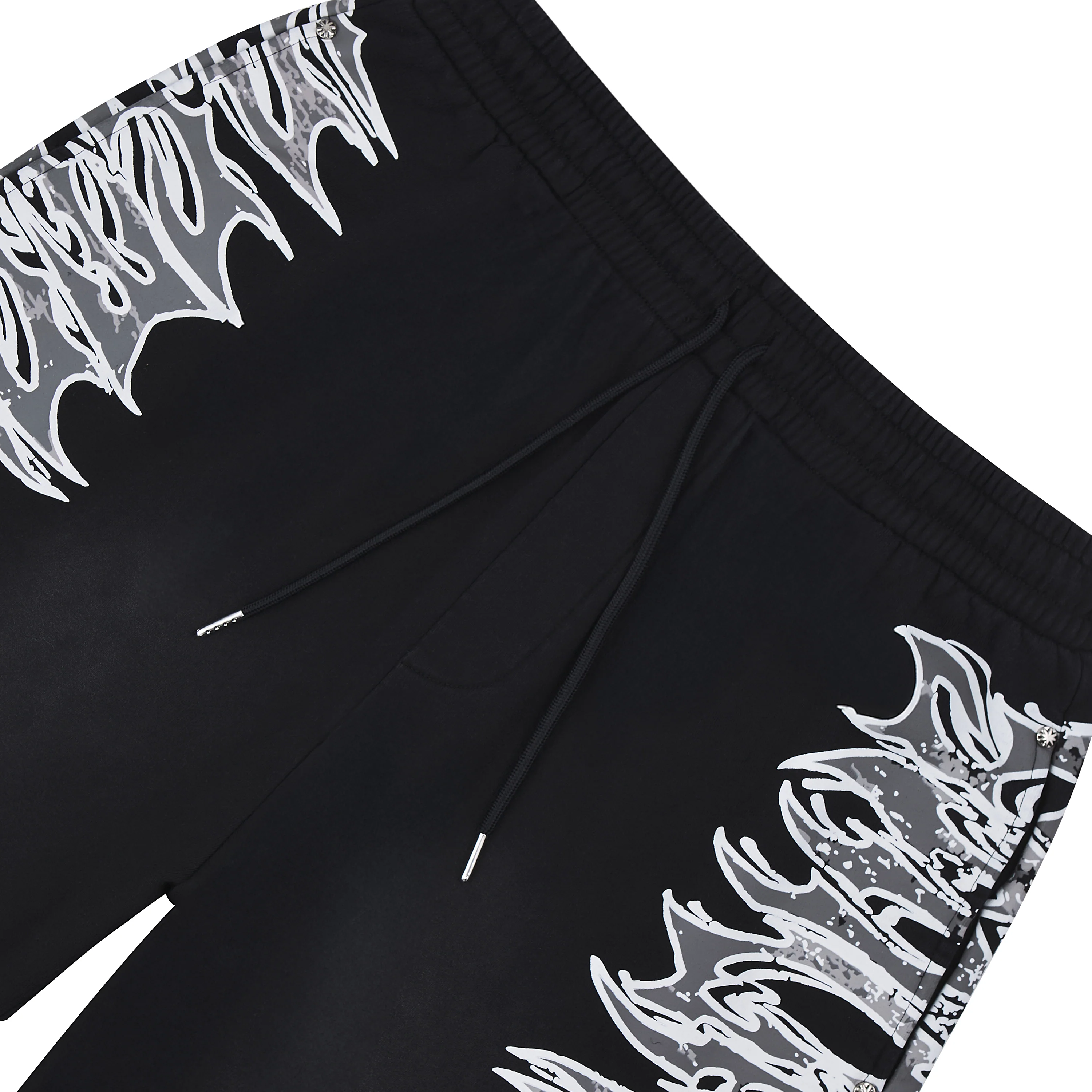 LS Graphic Sweatshort | Black - Image 2