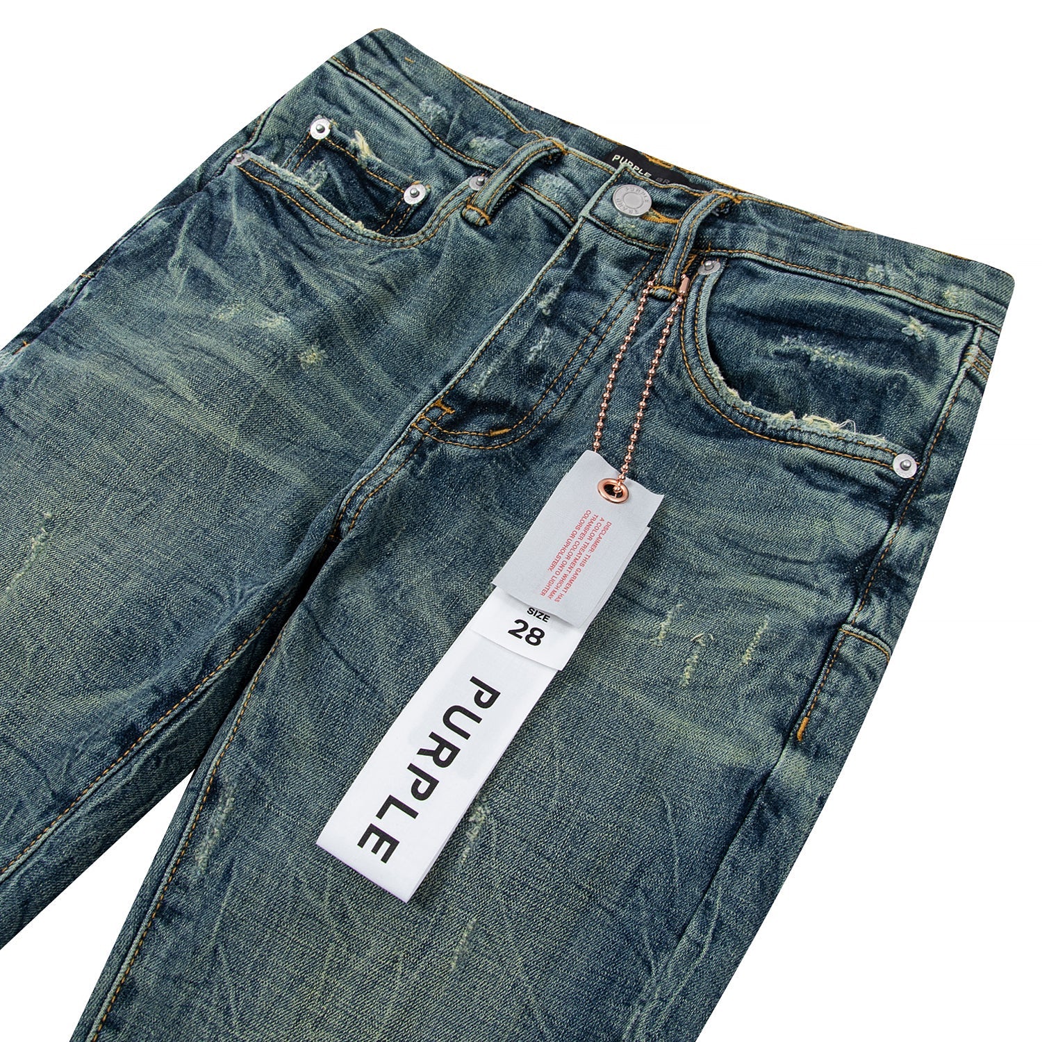 Marred Vintage Verdigris Denim - Image 2