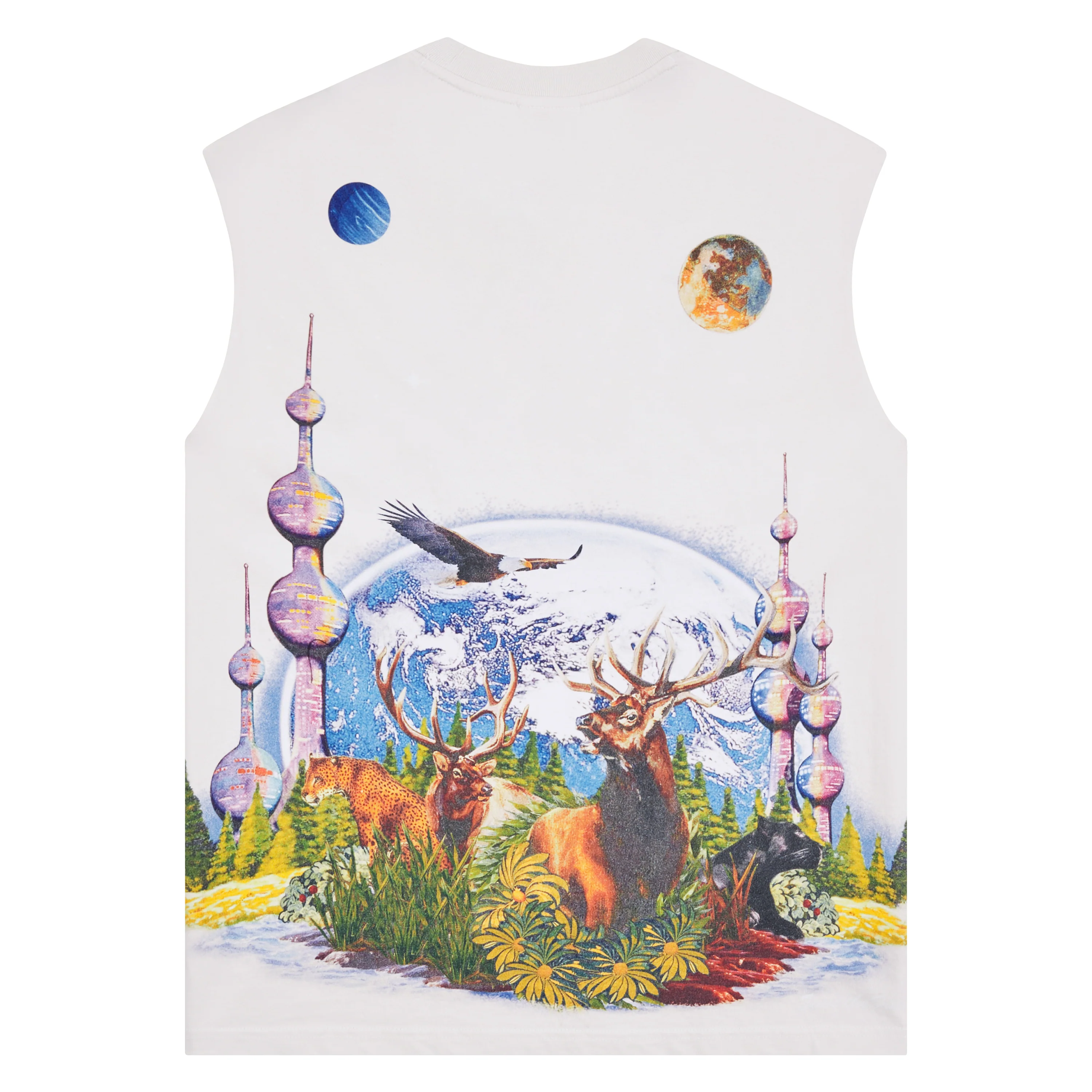 Memories Sleeveless Tee | Whisper White - Image 5