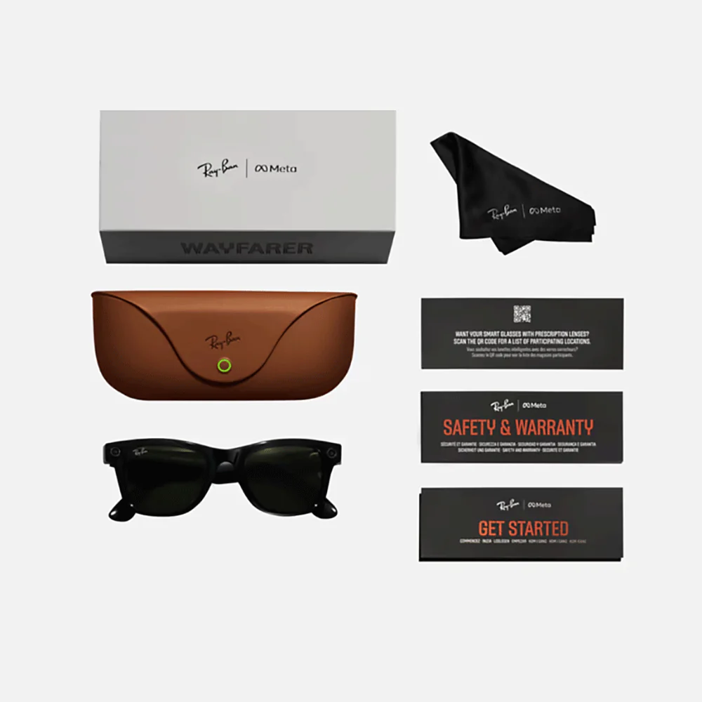 Meta Wayfarer Sunglasses | Black/Polar Gradient - Image 7