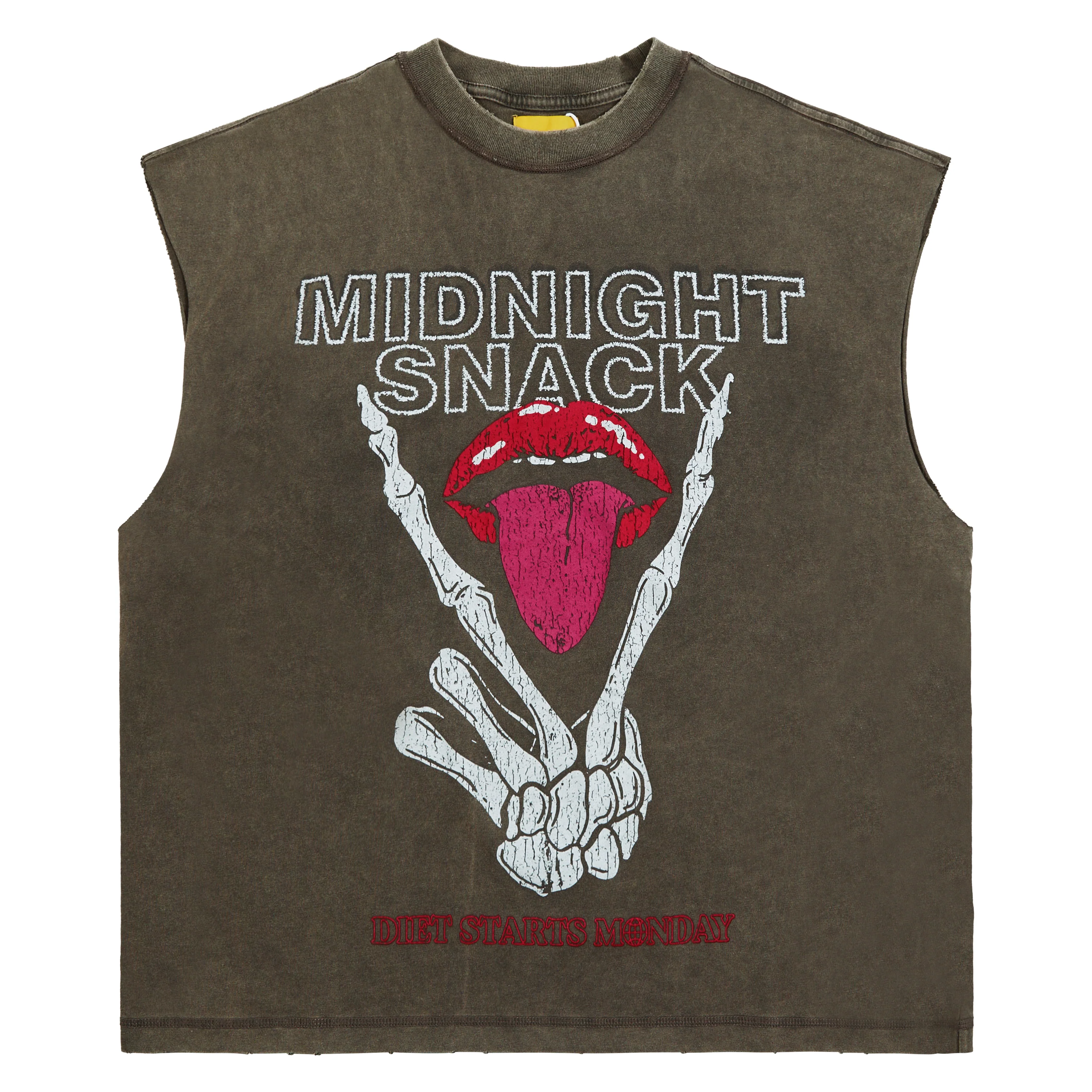 Midnight Snack Sleeveless Tee | Vintage Black