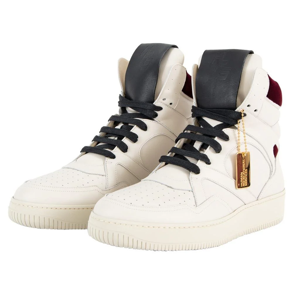 Mongoose Sneaker | Bone/Wine Velvet - Image 3