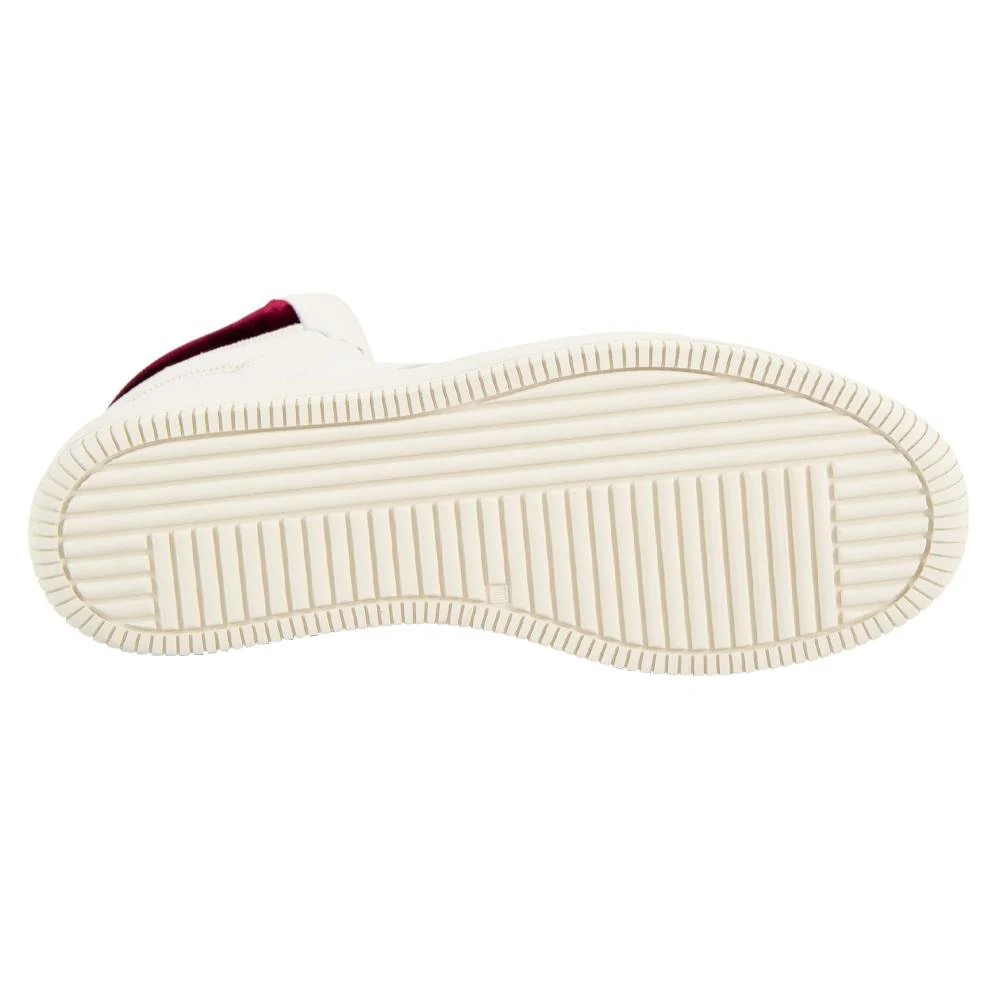 Mongoose Sneaker | Bone/Wine Velvet - Image 7