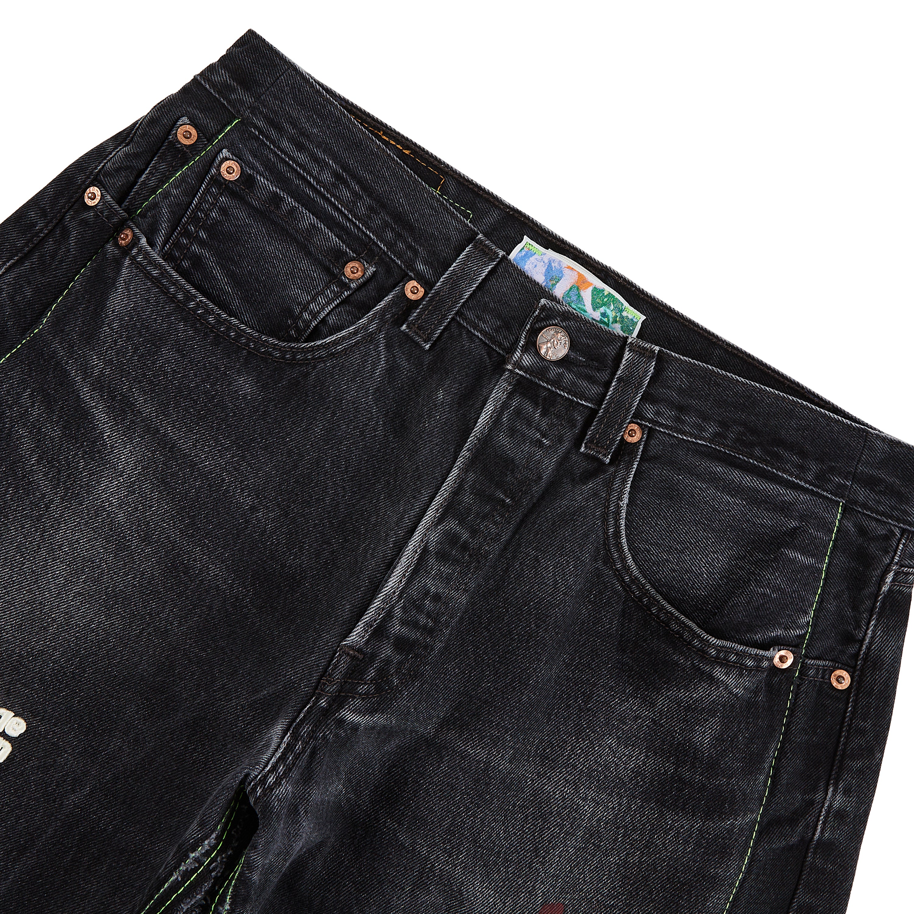 Monroe Triple-Wide Denim Short | Denim Black - Image 3