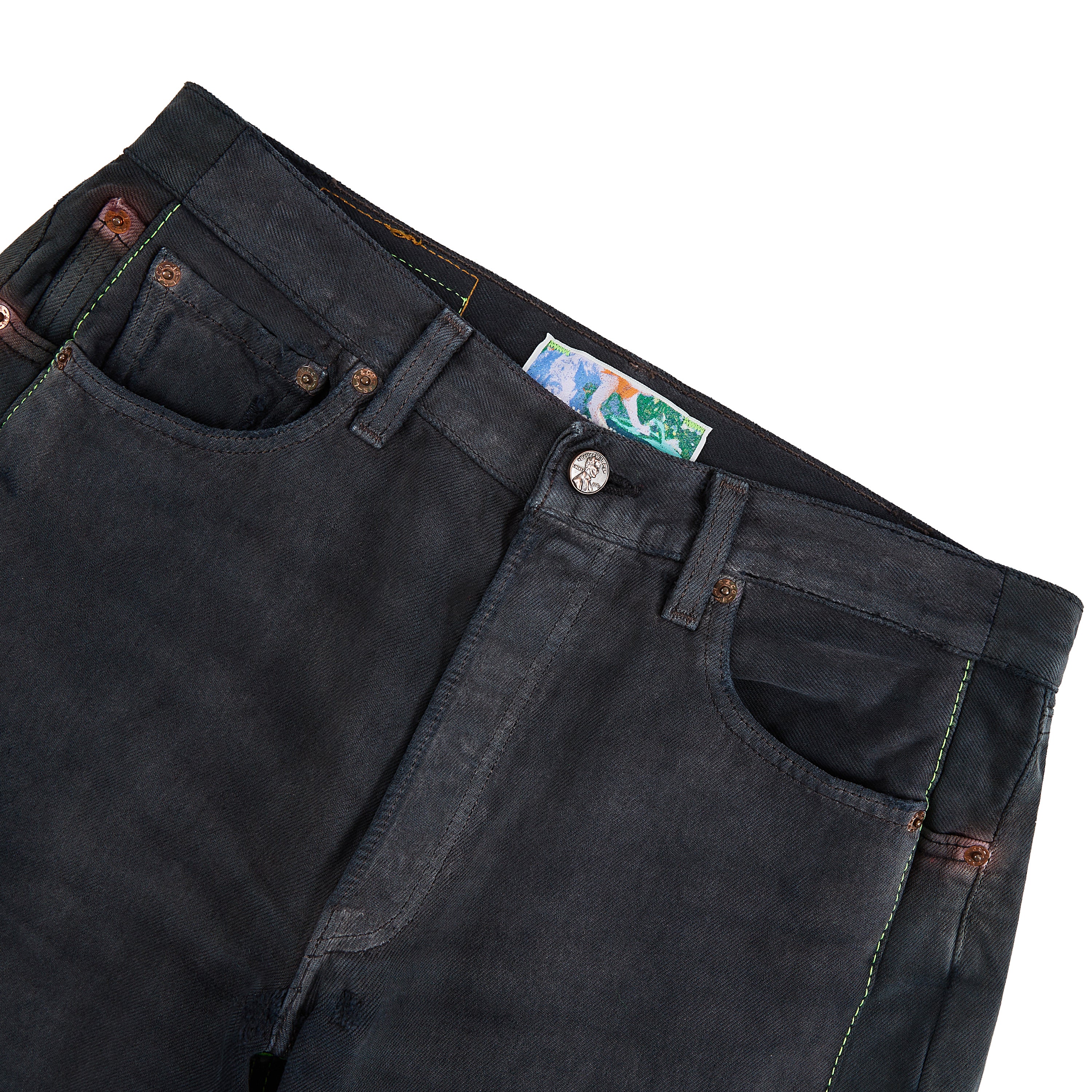 Monroe Triple-Wide Denim Short | Black - Image 3