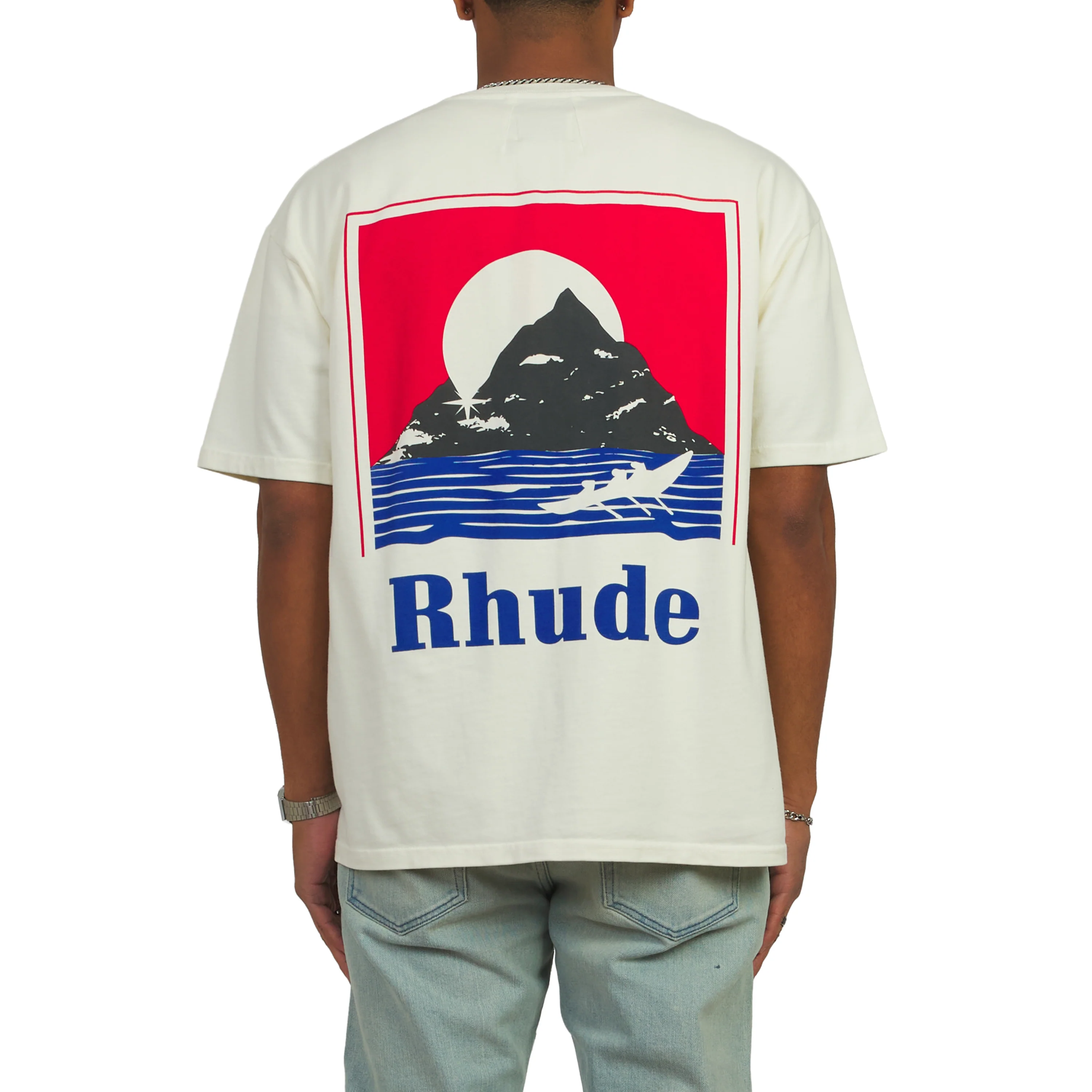 Moonlight Regatta Tee | White/Red/Blue - Image 4
