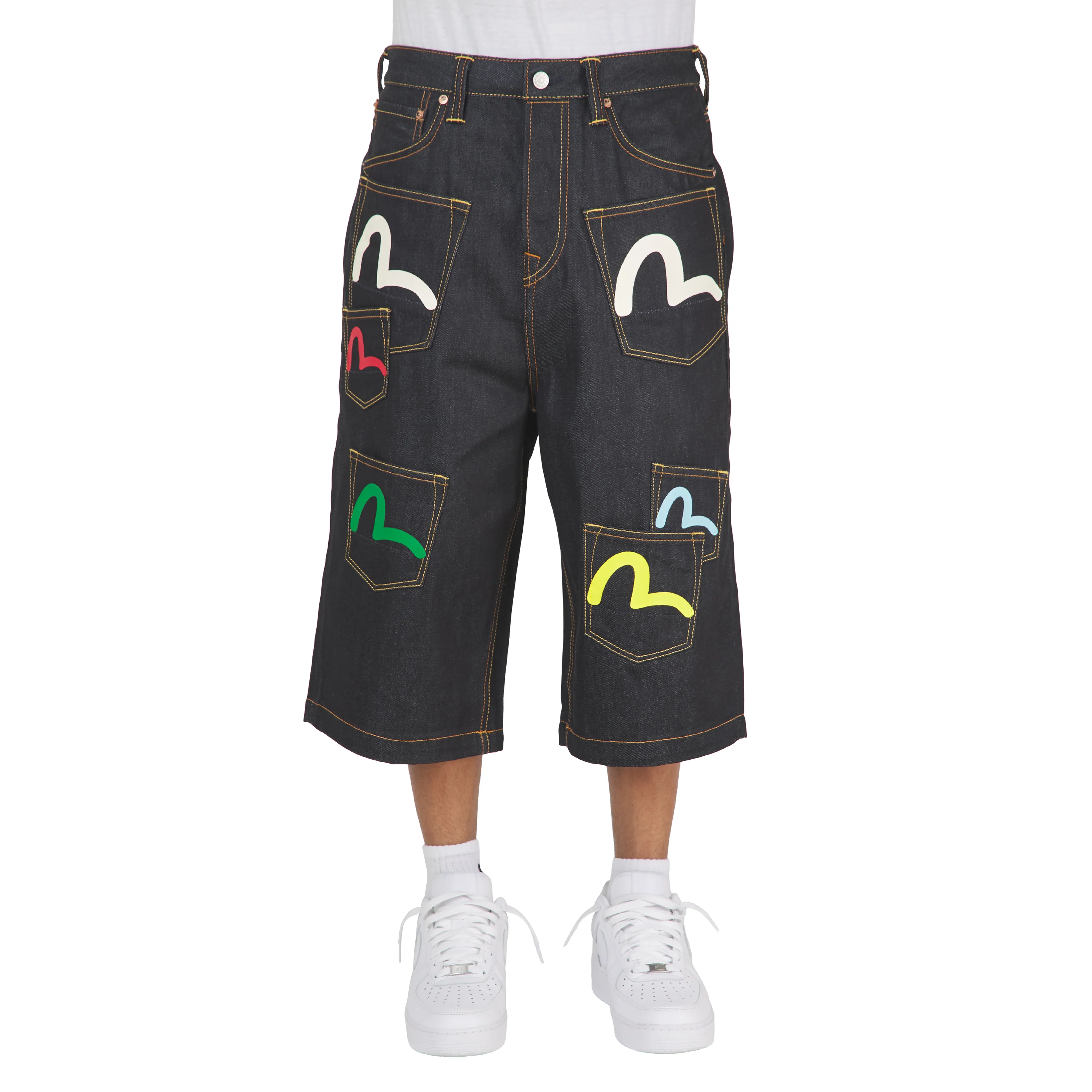 Multi Pocket Seagull Denim Short - Image 3