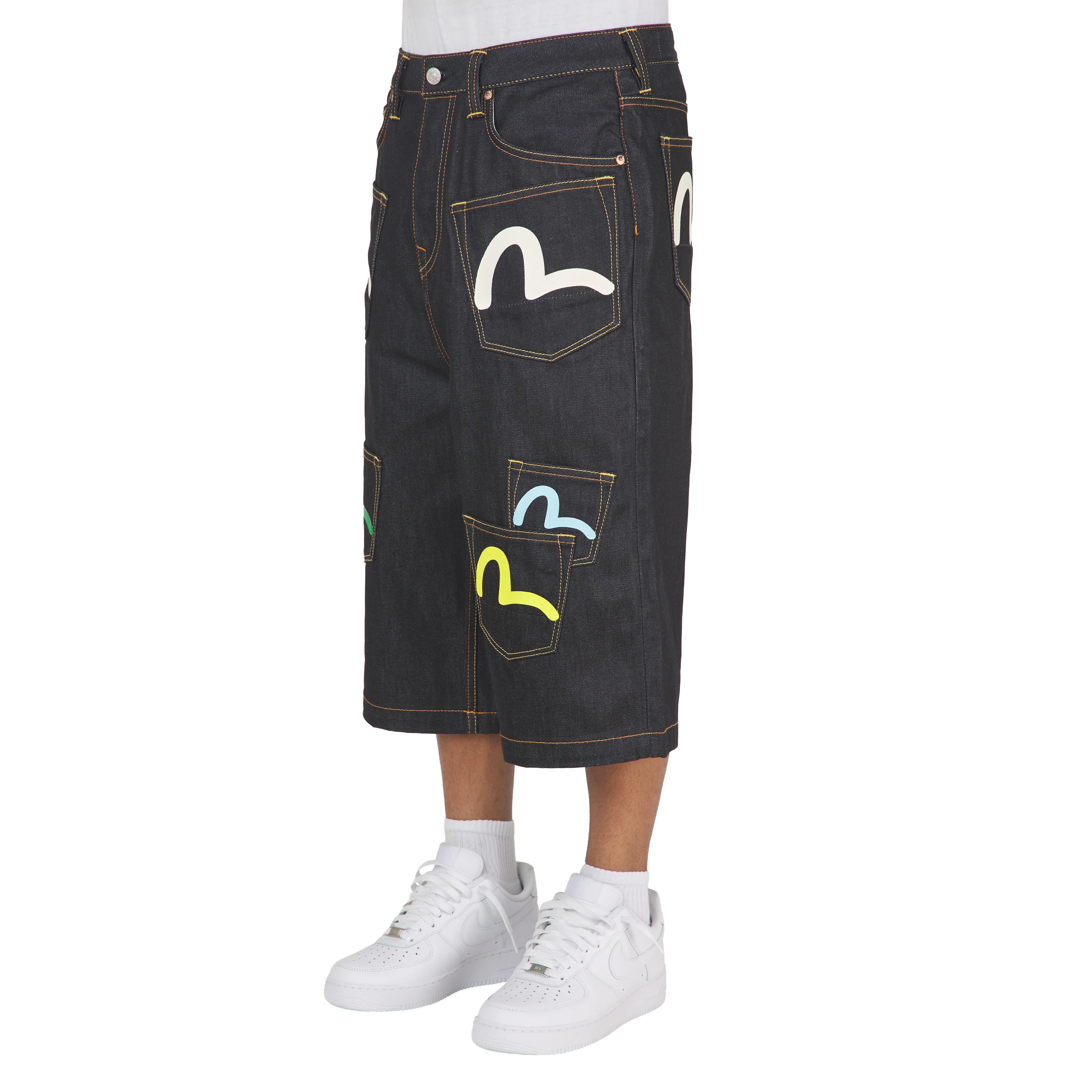 Multi Pocket Seagull Denim Short - Image 4