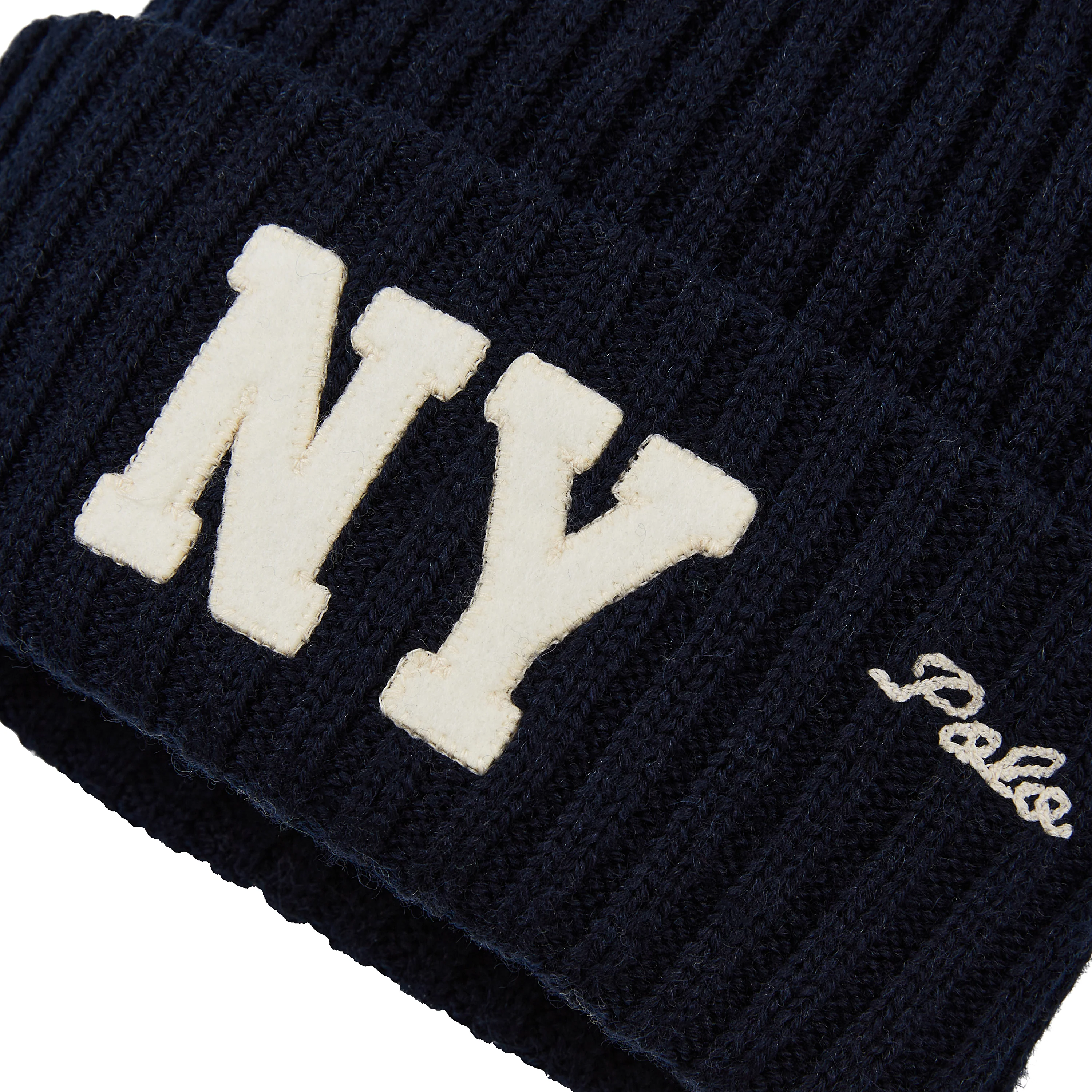 NY Rib Beanie | Newport Navy - Image 3