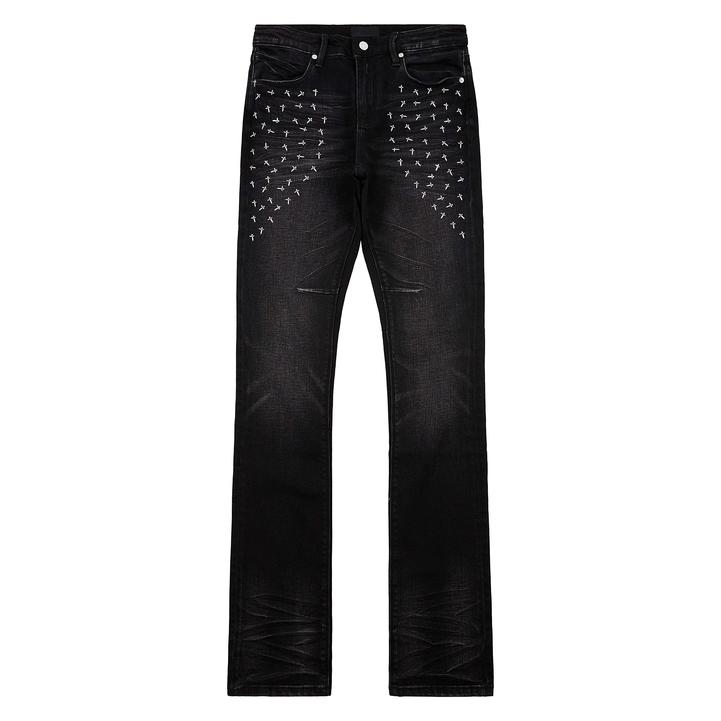Olivier Denim | Graphite Fade Cross
