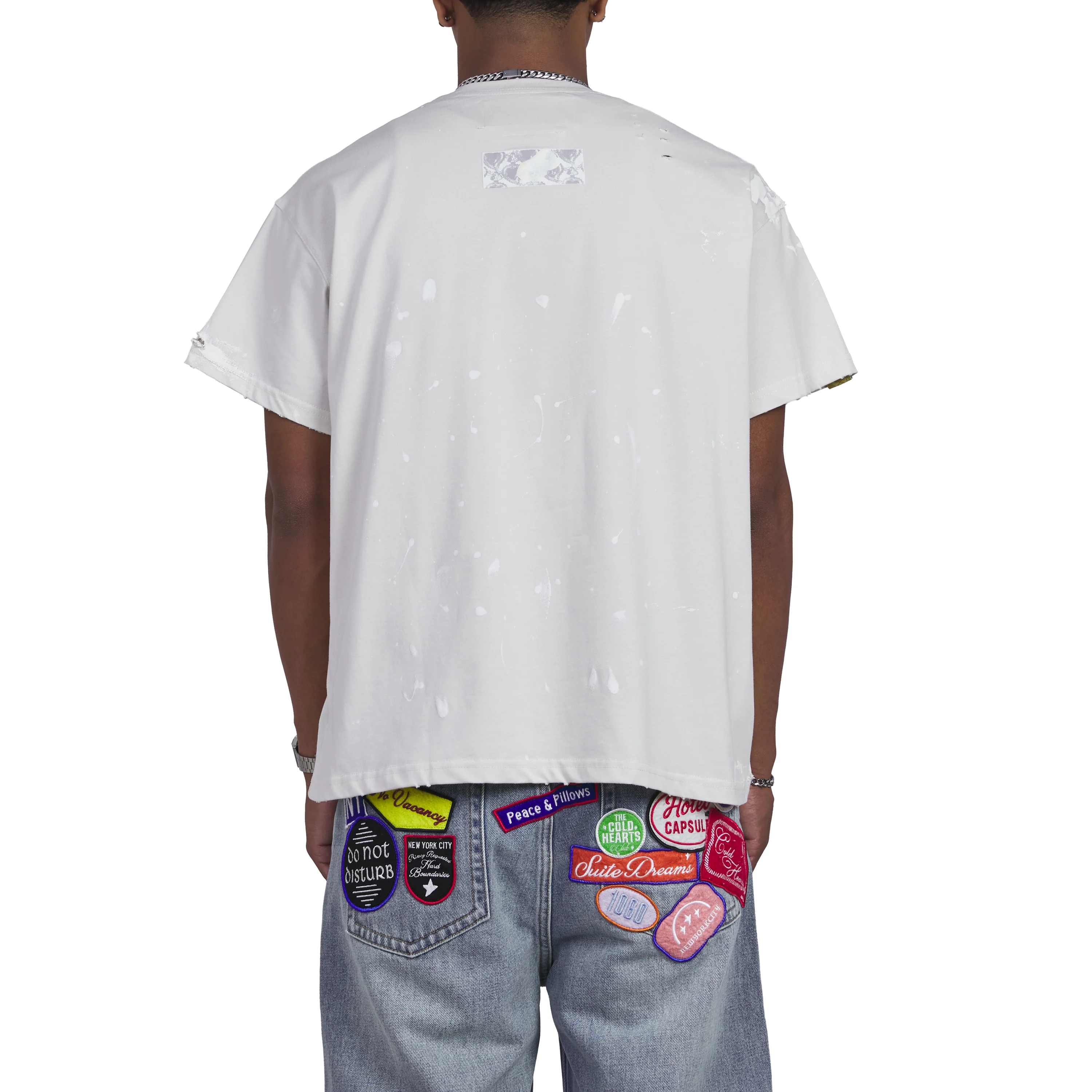 Paint Thrashed Tee | White - Image 4