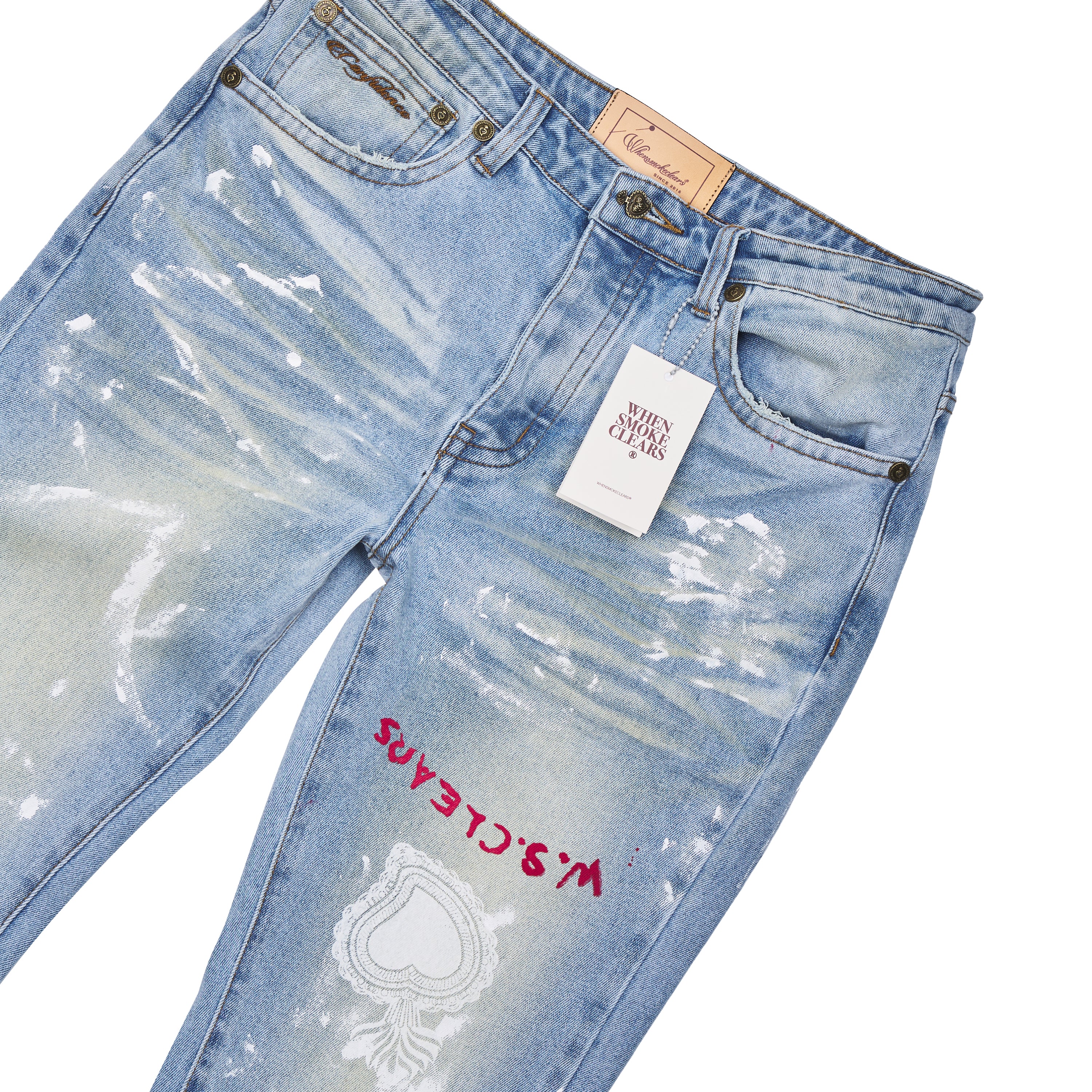 Painted Denim | Light Blue/White - Image 2