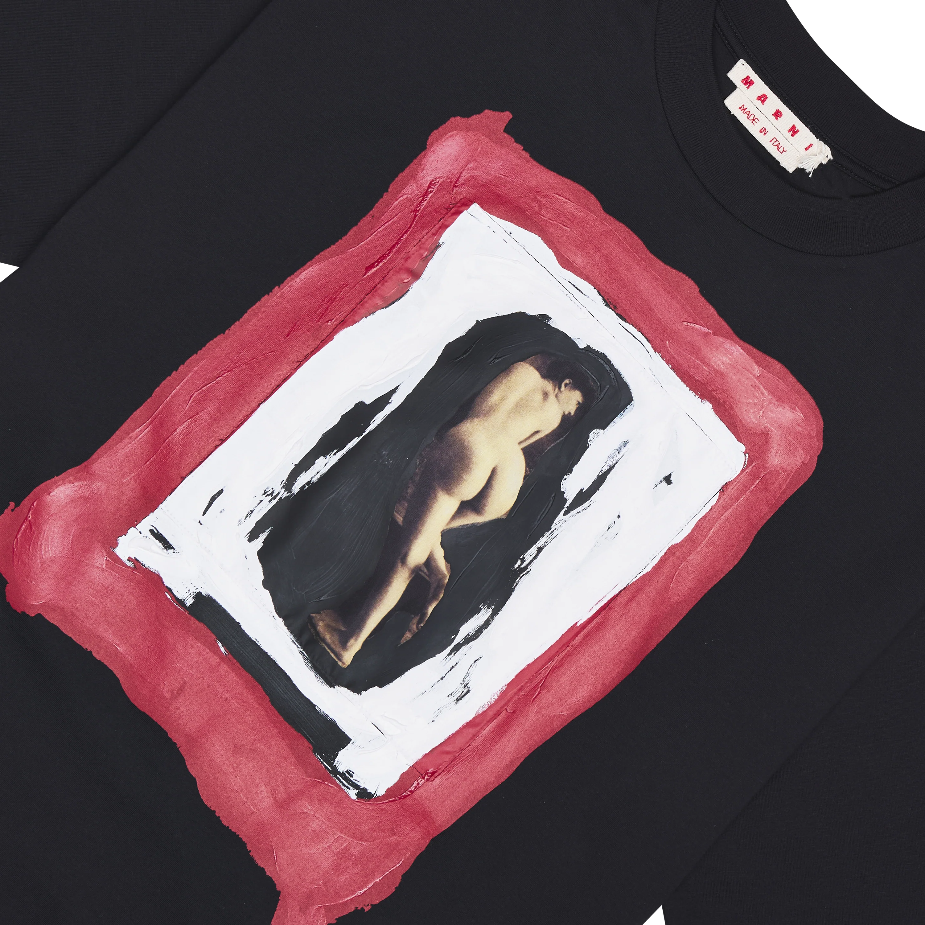 Painted Nude Tee | Black - Image 2